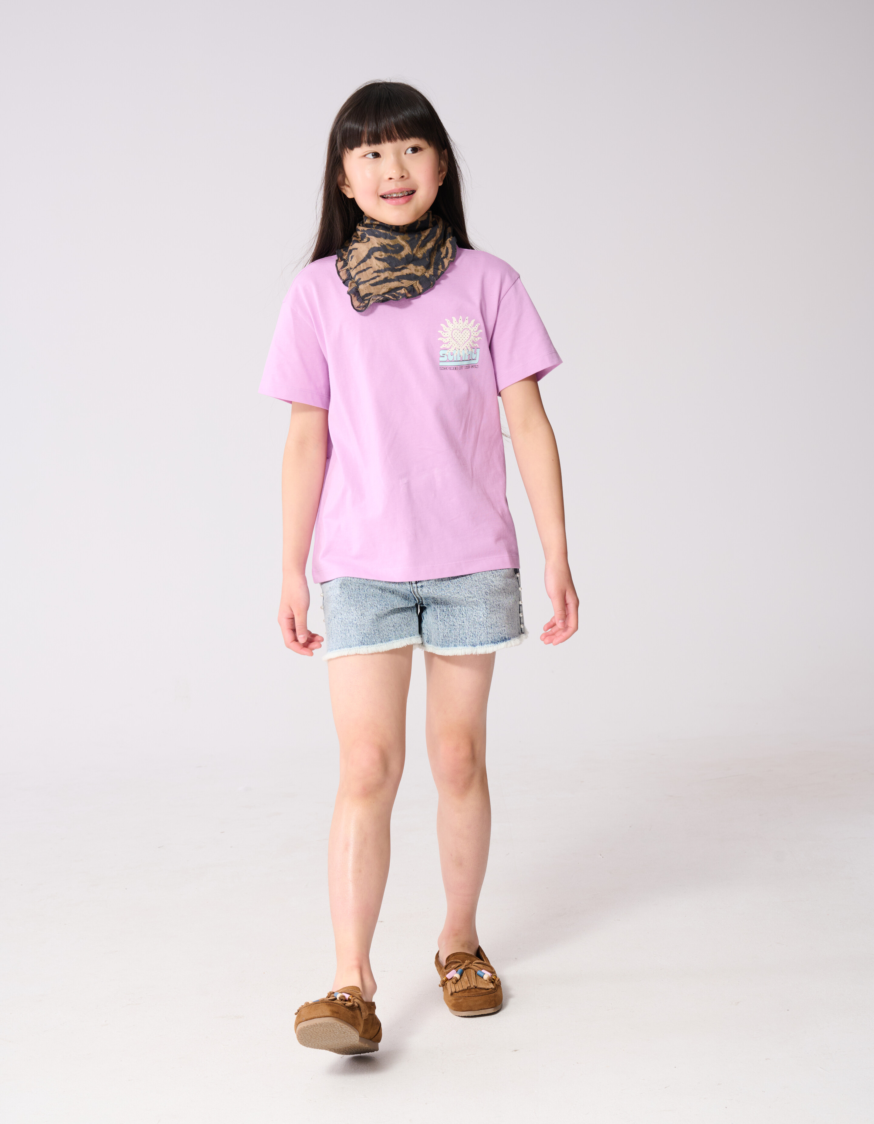 Sun Artwork T-Shirt Lila SHOEBY GIRLS