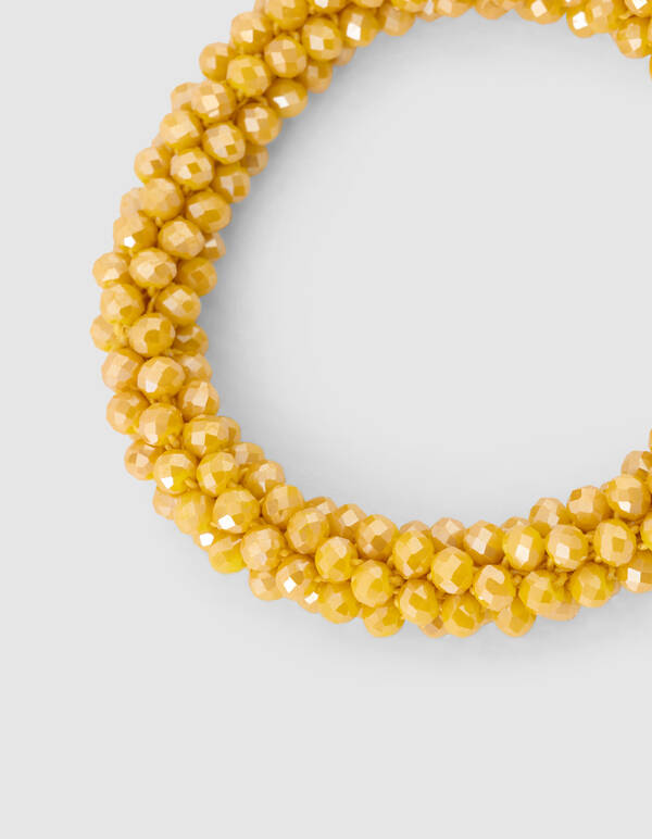 Perlen-Haargummi Gelb SHOEBY ACCESSOIRES