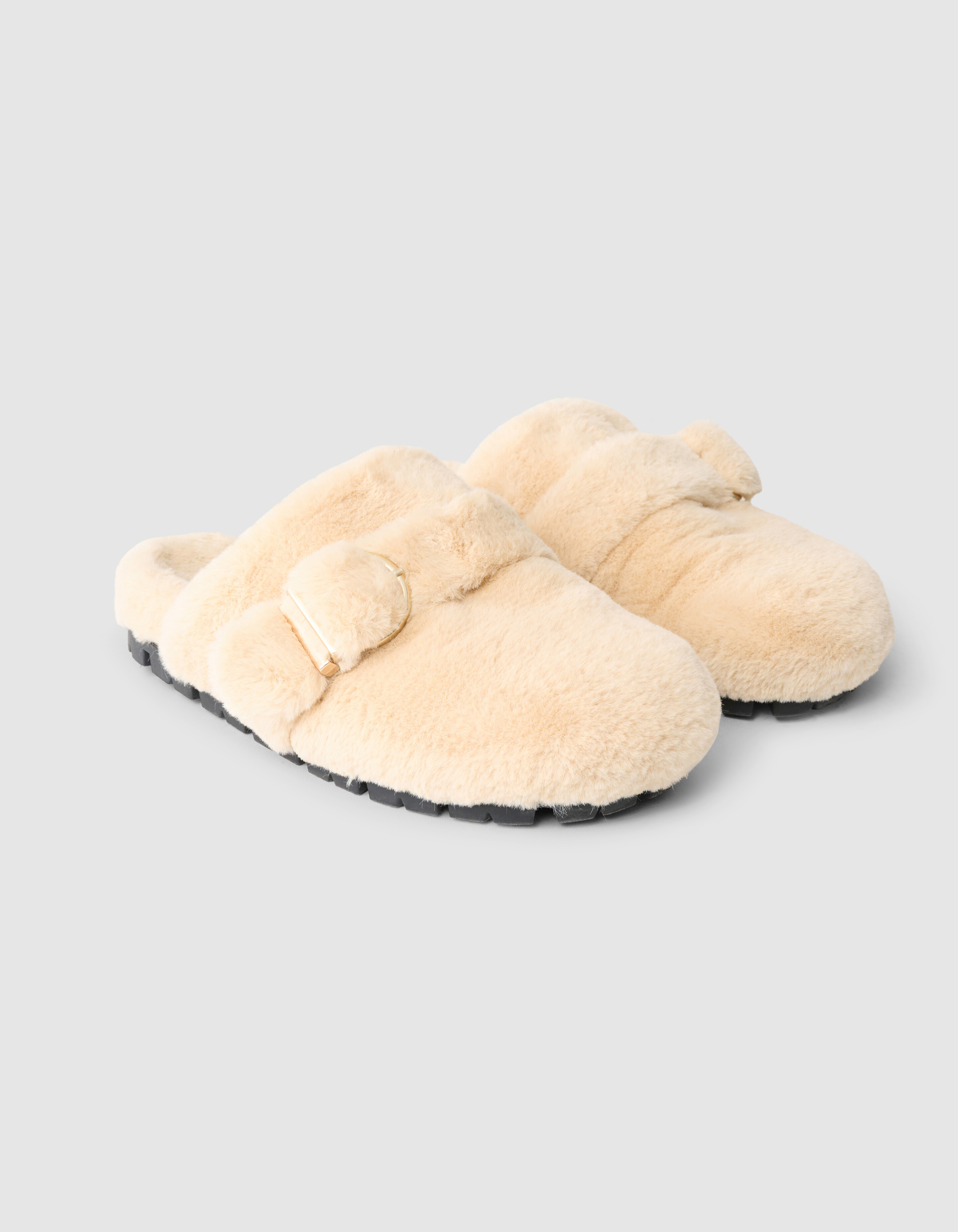 Furry Mule Sand SHOEBY SHOES