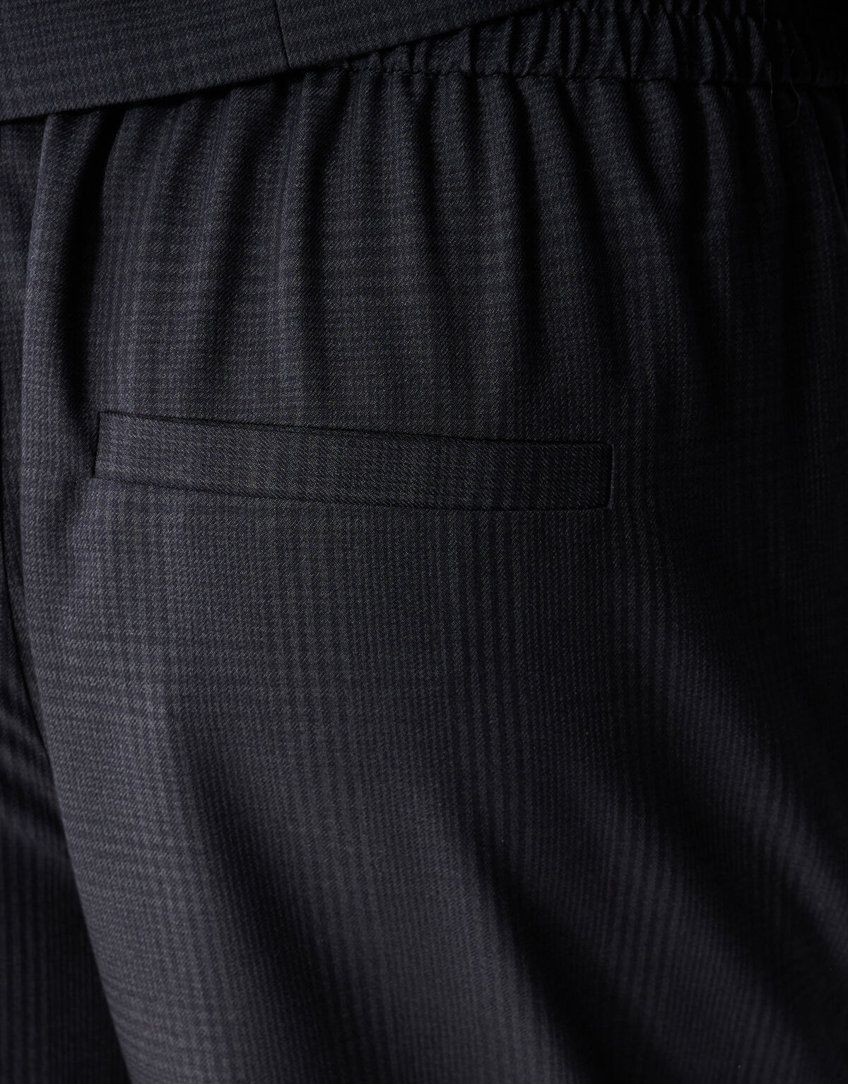 Karierte Wide-Leg-Hose Dunkelgrau SHOEBY WOMEN