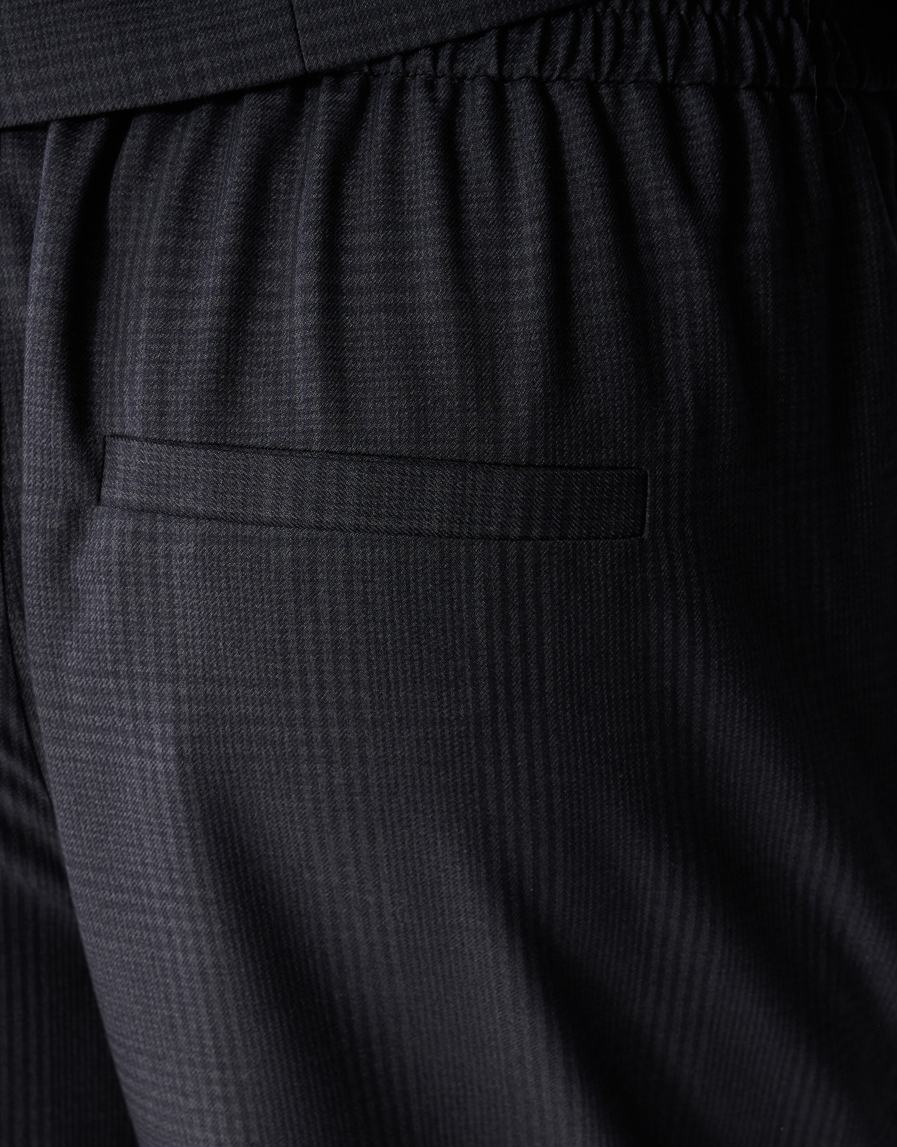 Karierte Wide-Leg-Hose Dunkelgrau SHOEBY WOMEN