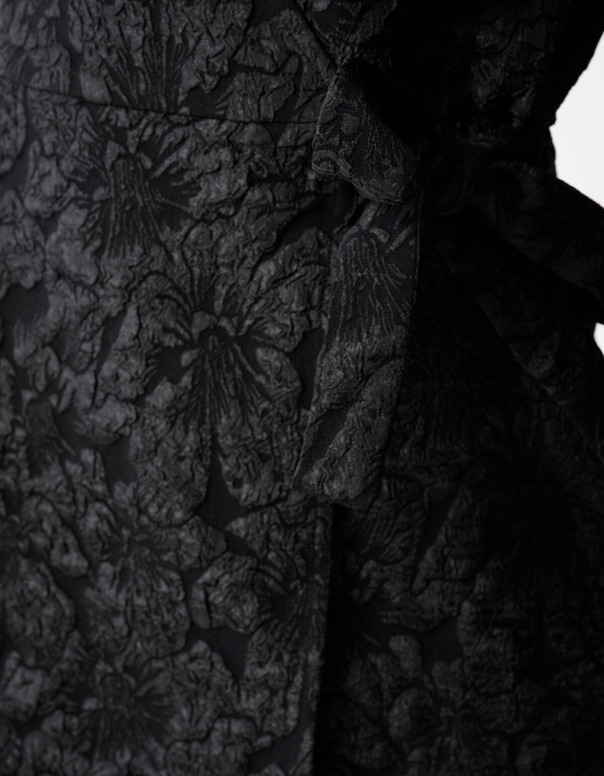 Jacquard-Wickel-Minikleid Schwarz SHOEBY WOMEN