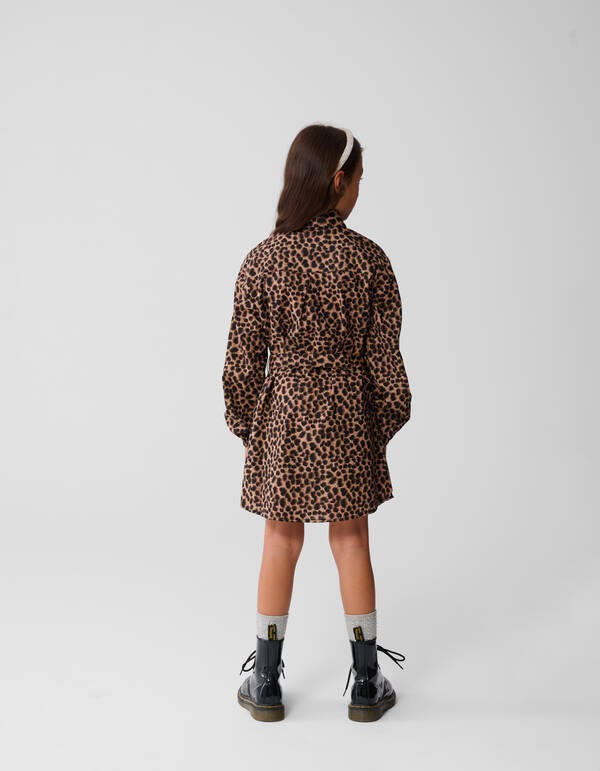 Leoparden-Minikleid Braun SHOEBY GIRLS