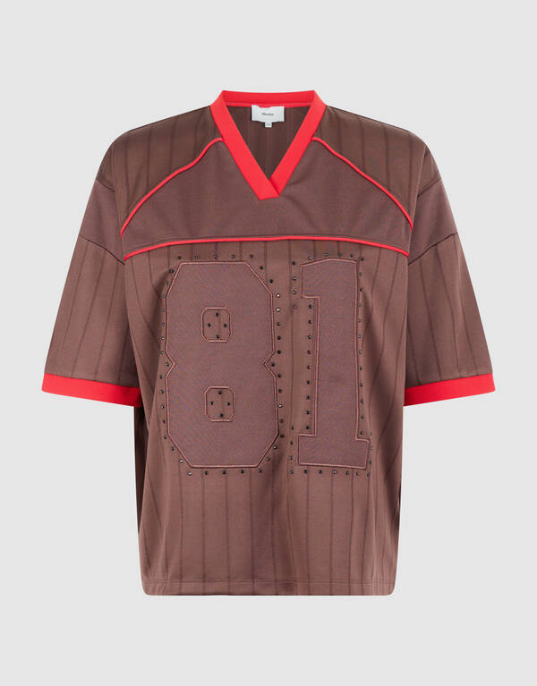 Baseball Strass T-Shirt Braun SHOEBY WOMEN