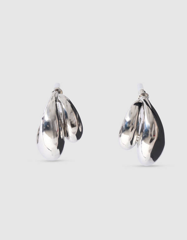 Double Drop Ohrringe Silber SHOEBY ACCESSOIRES