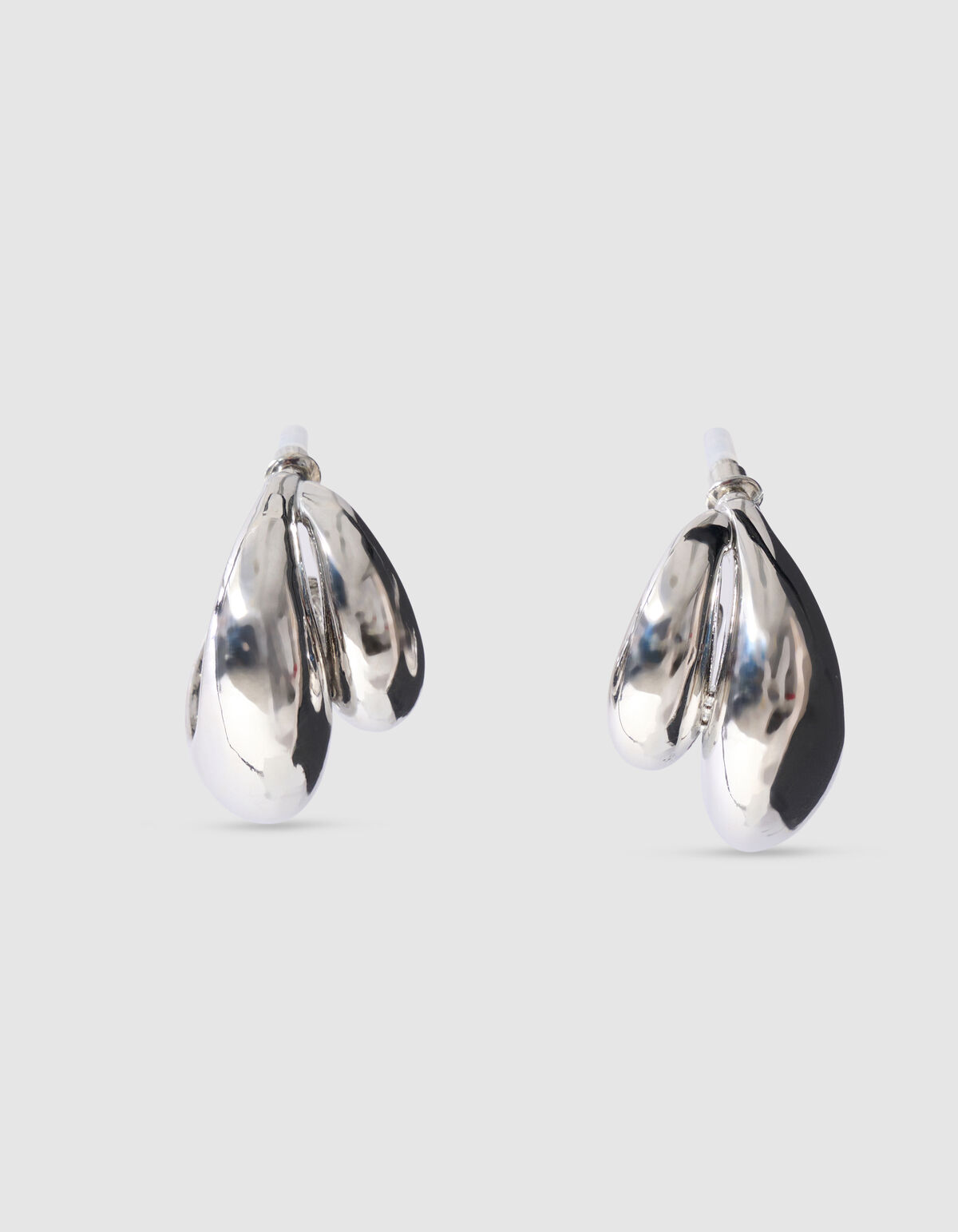 Double Drop Ohrringe Silber SHOEBY ACCESSOIRES