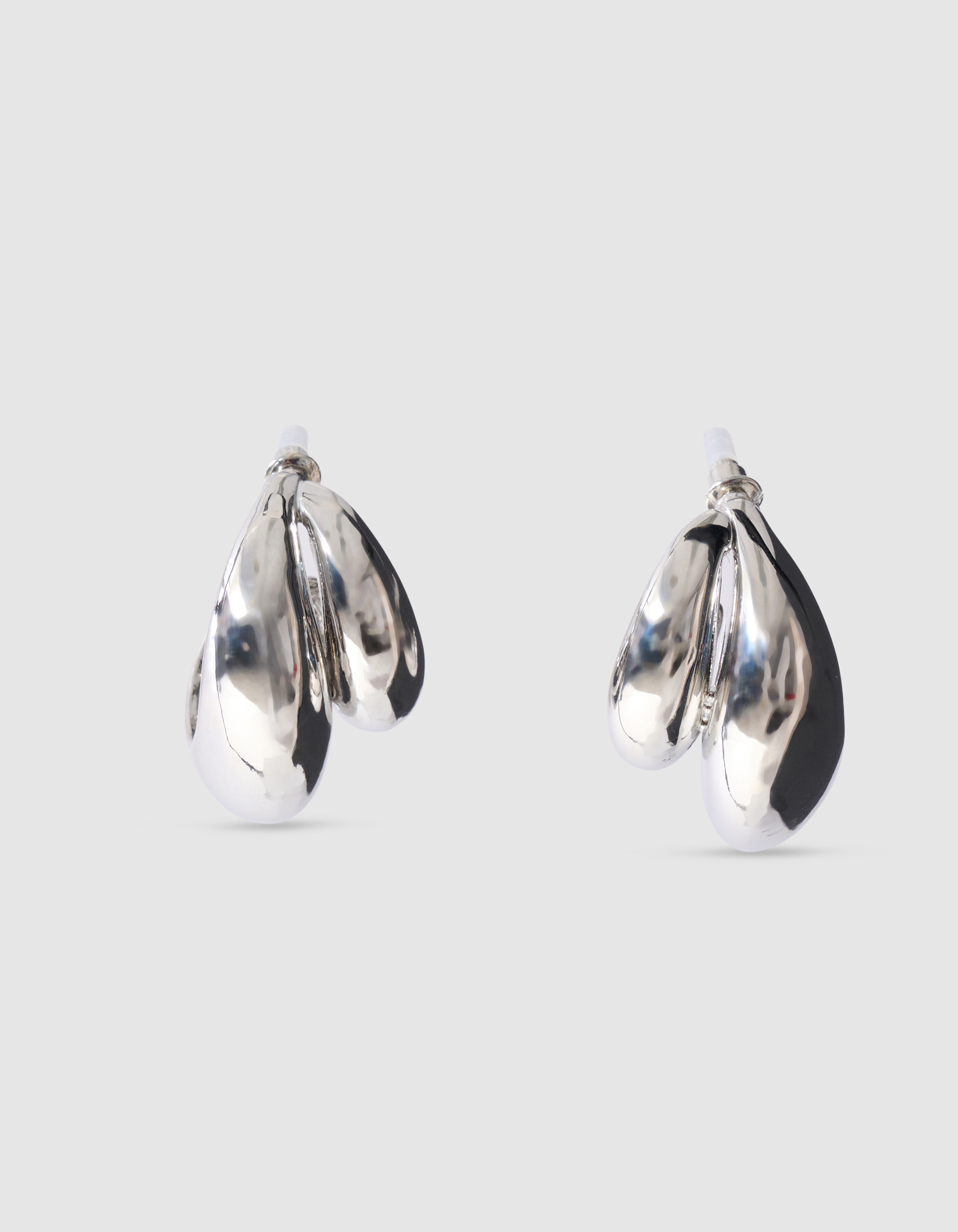 Double Drop Ohrringe Silber SHOEBY ACCESSOIRES