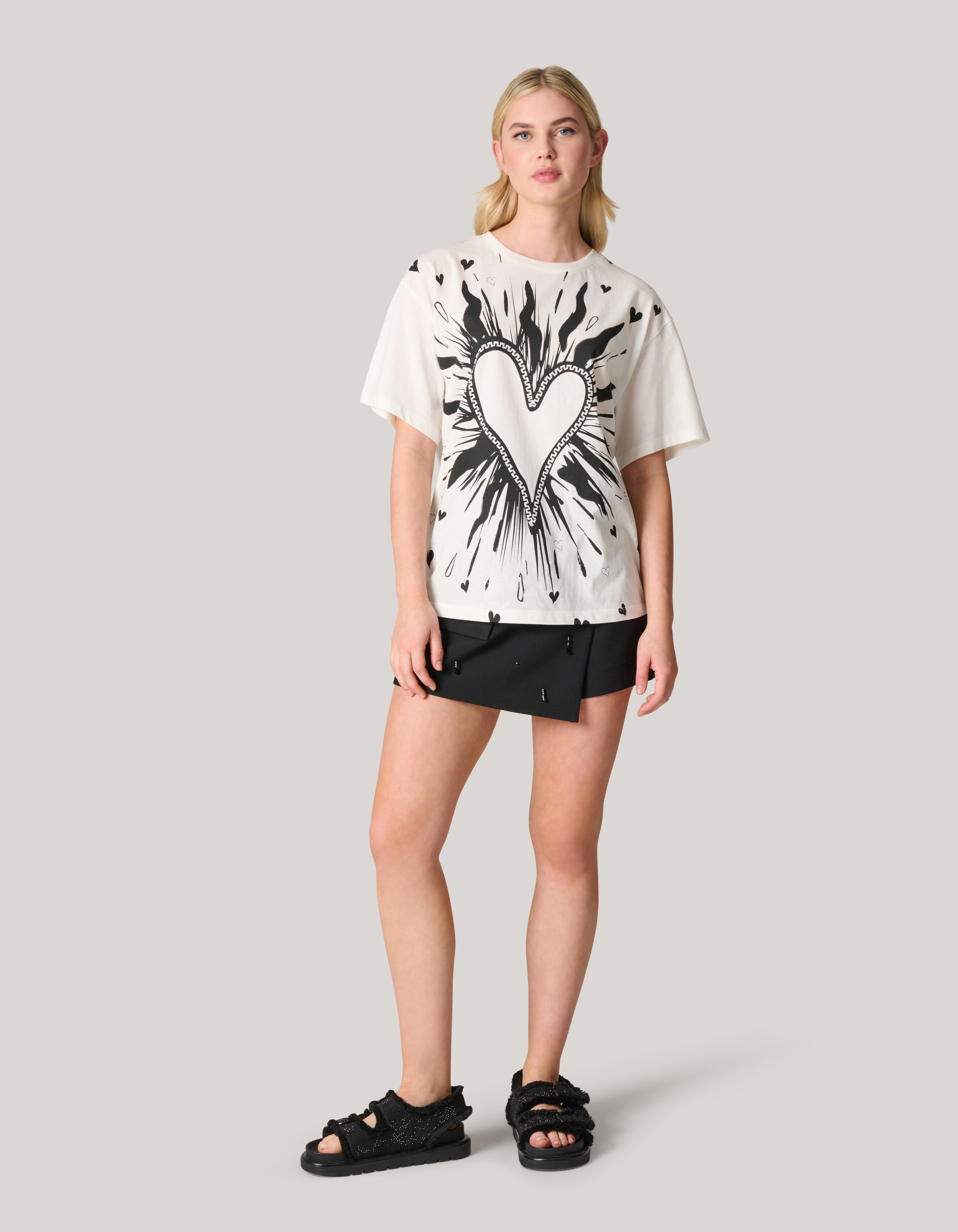 Kunstwerk T-shirt Wit SHOEBY WOMEN