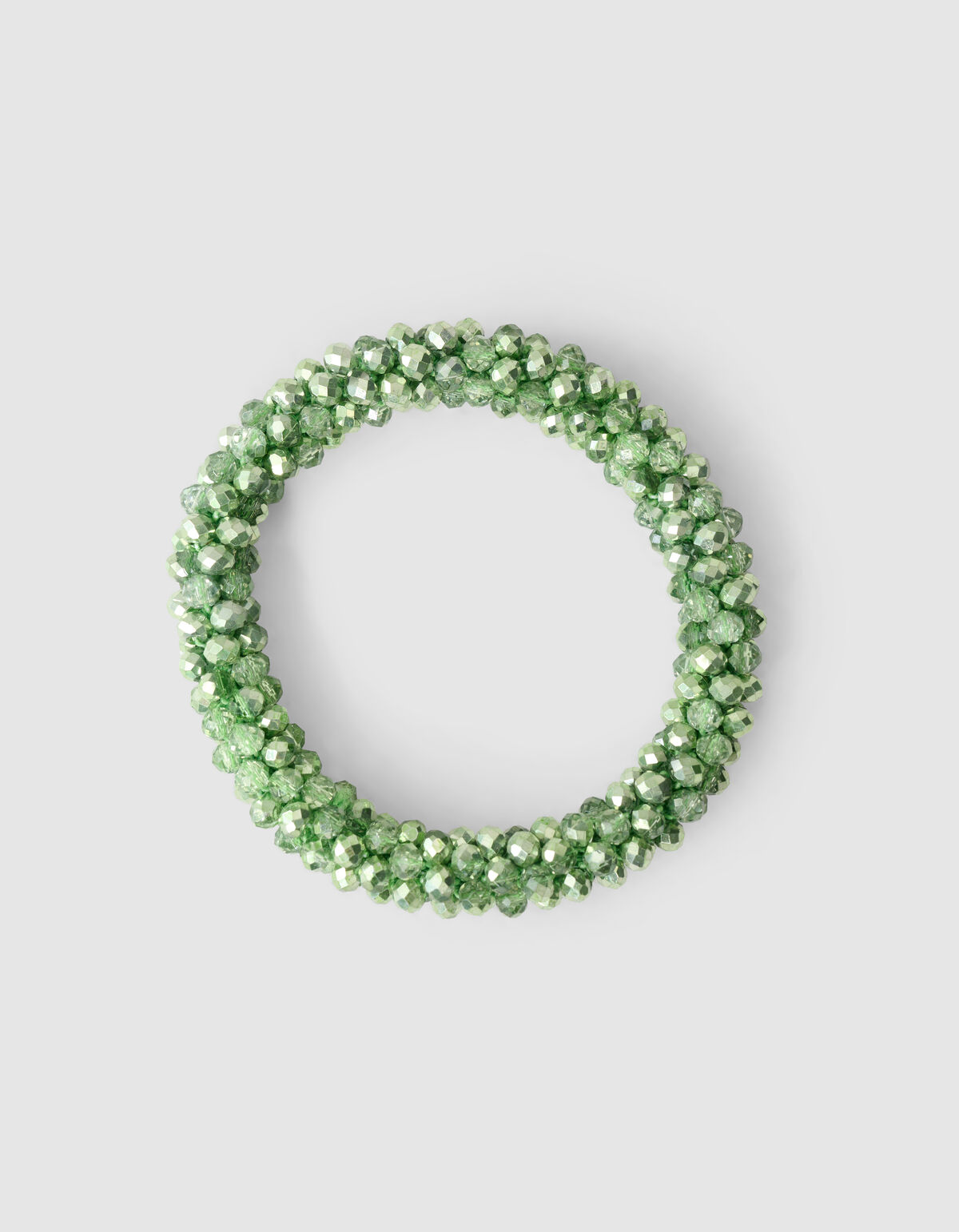 Beaded Haarelastiek Hellgr&uuml;n SHOEBY ACCESSOIRES