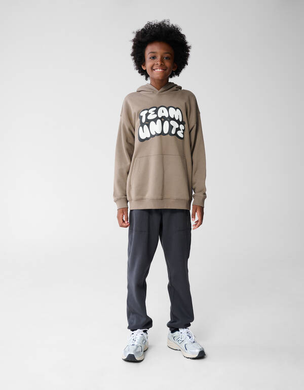 Team Unite Artwork Hoodie Khaki SHOEBY BOYS