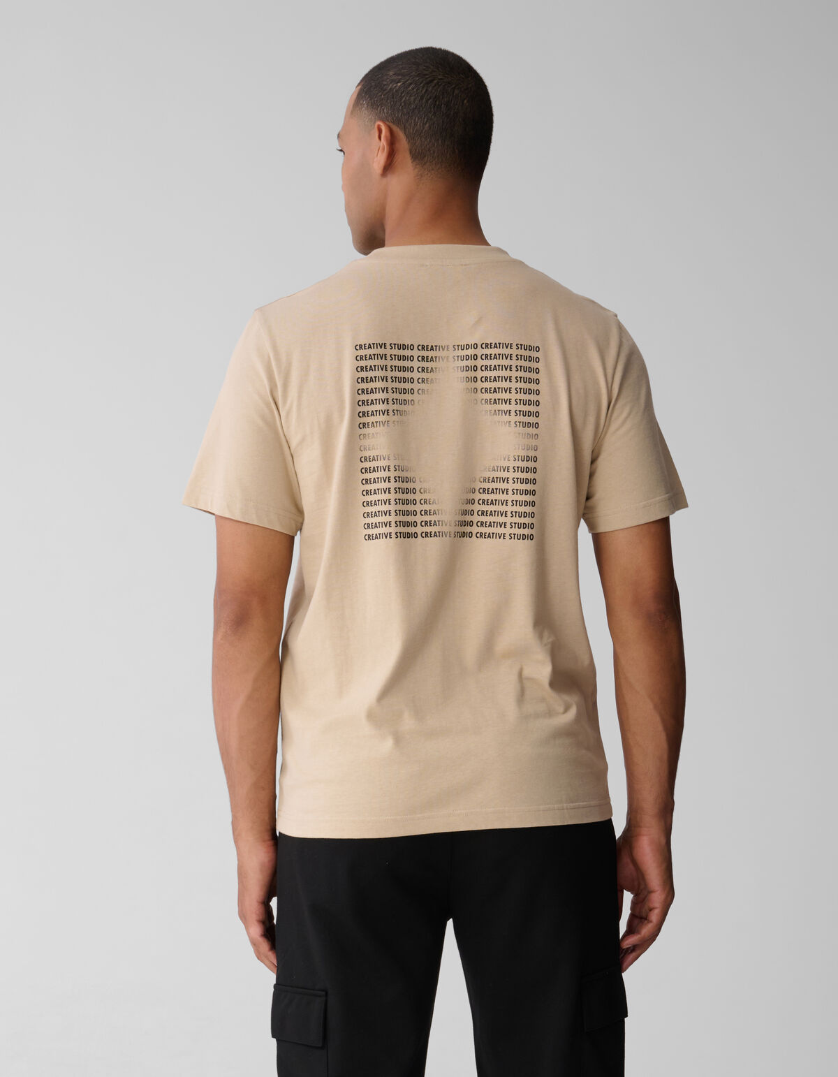 Text Kunstwerk T-shirt Sand SHOEBY MEN