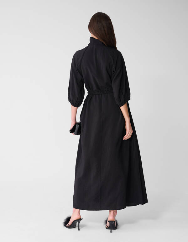 Sportlicher Trainingsanzug Maxi Kleid Schwarz SHOEBY WOMEN