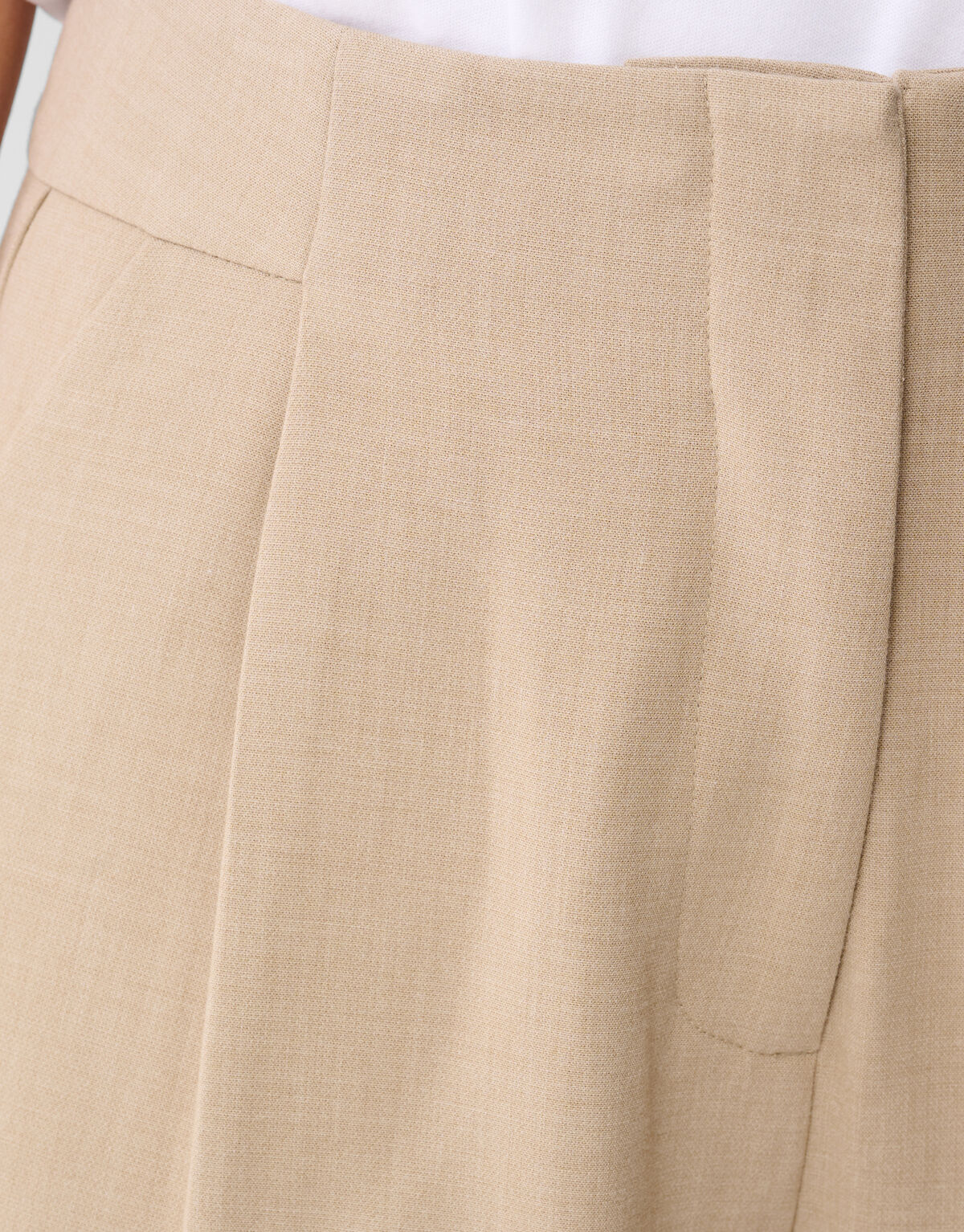 Faltenhose mit weitem Bein Sand SHOEBY WOMEN