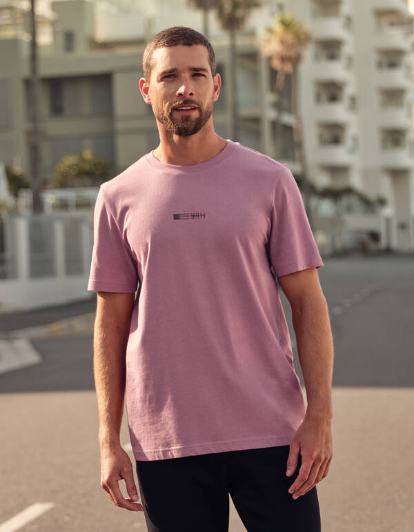 Prozess-T-Shirt Rosa SHOEBY MEN