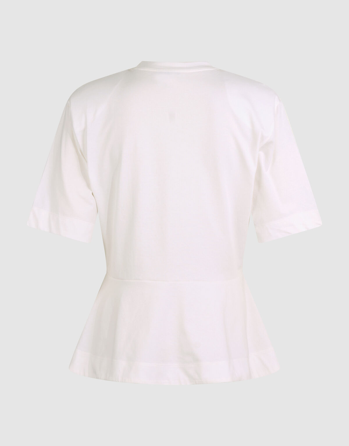Peplum T-Shirt Wei&szlig; SHOEBY WOMEN