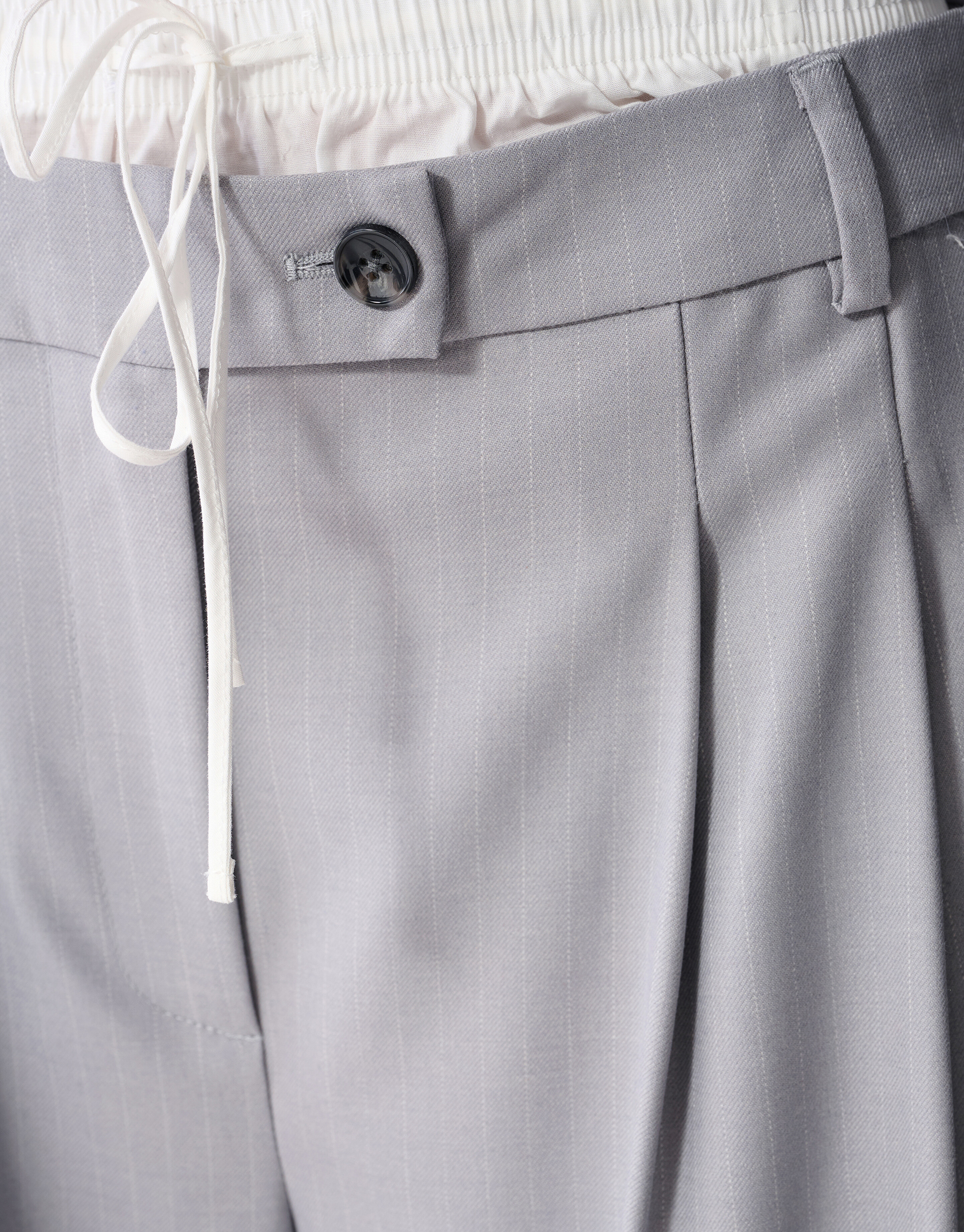 Pinstripe Barrel Fit Hose Hellgrau SHOEBY WOMEN