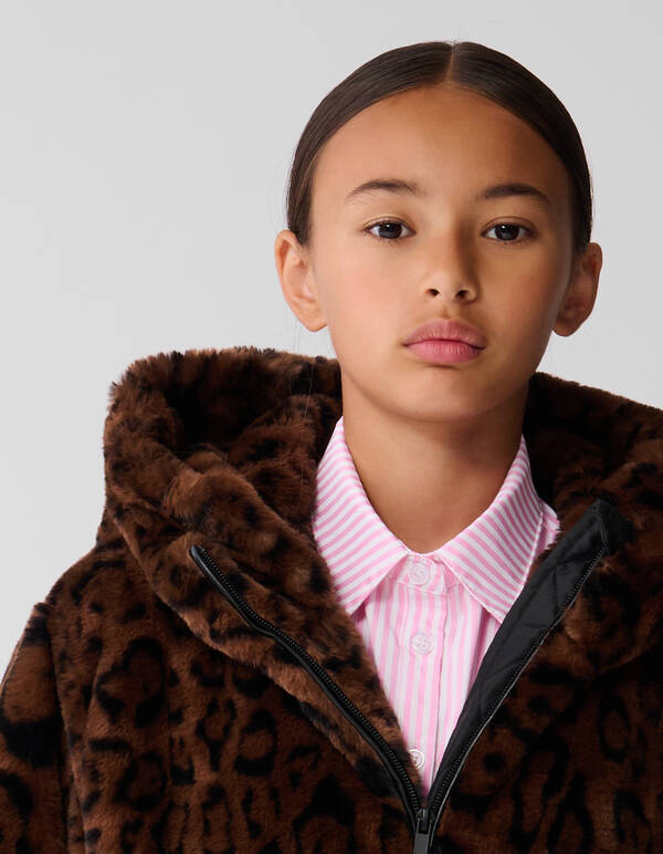F&uuml;r Leopard Jas Braun SHOEBY GIRLS