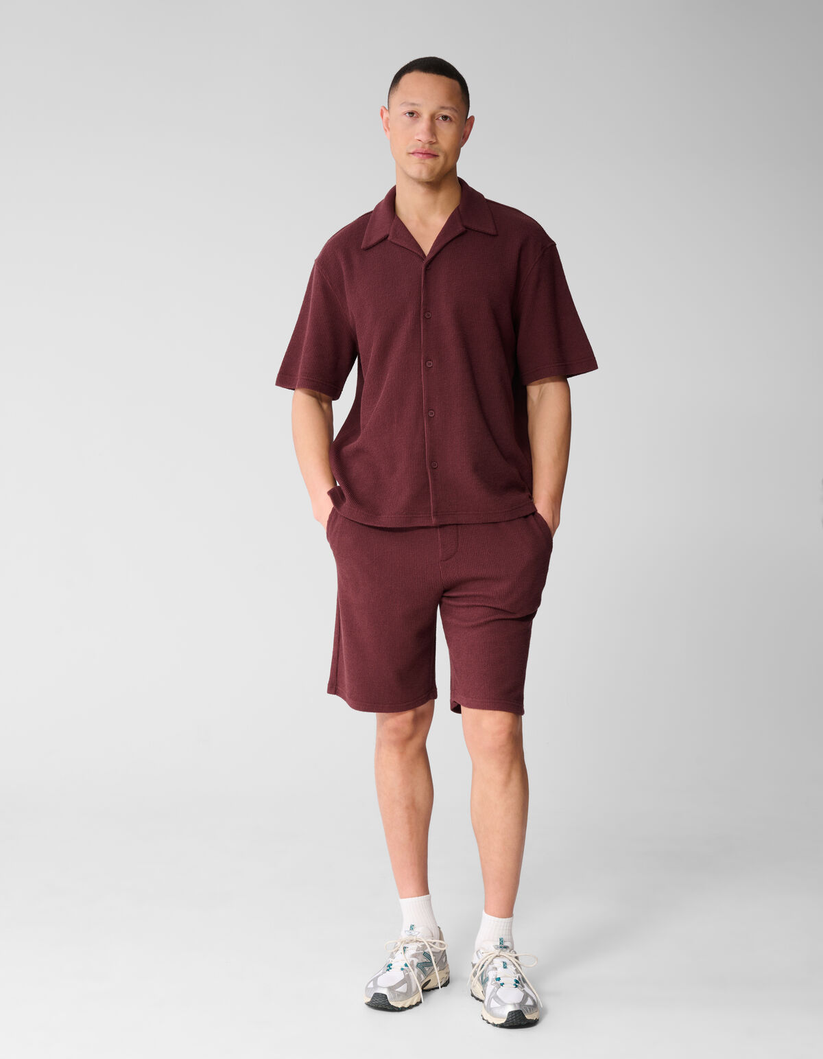 Rippenhemd Dunkelrot SHOEBY MEN