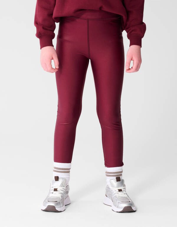 Gl&auml;nzende Leggings Dunkelrot SHOEBY GIRLS