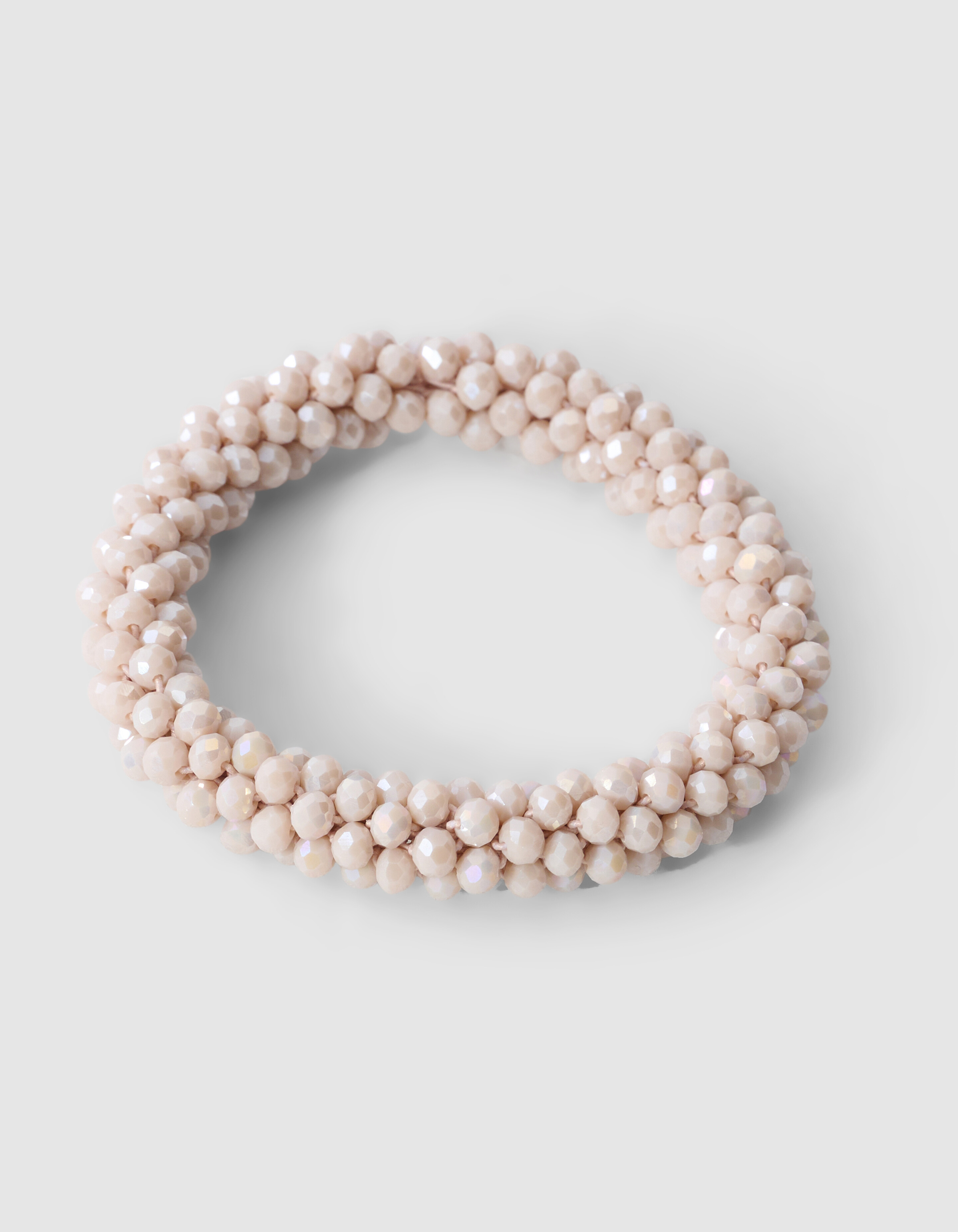 Beaded Haarband Hellgrau SHOEBY ACCESSOIRES