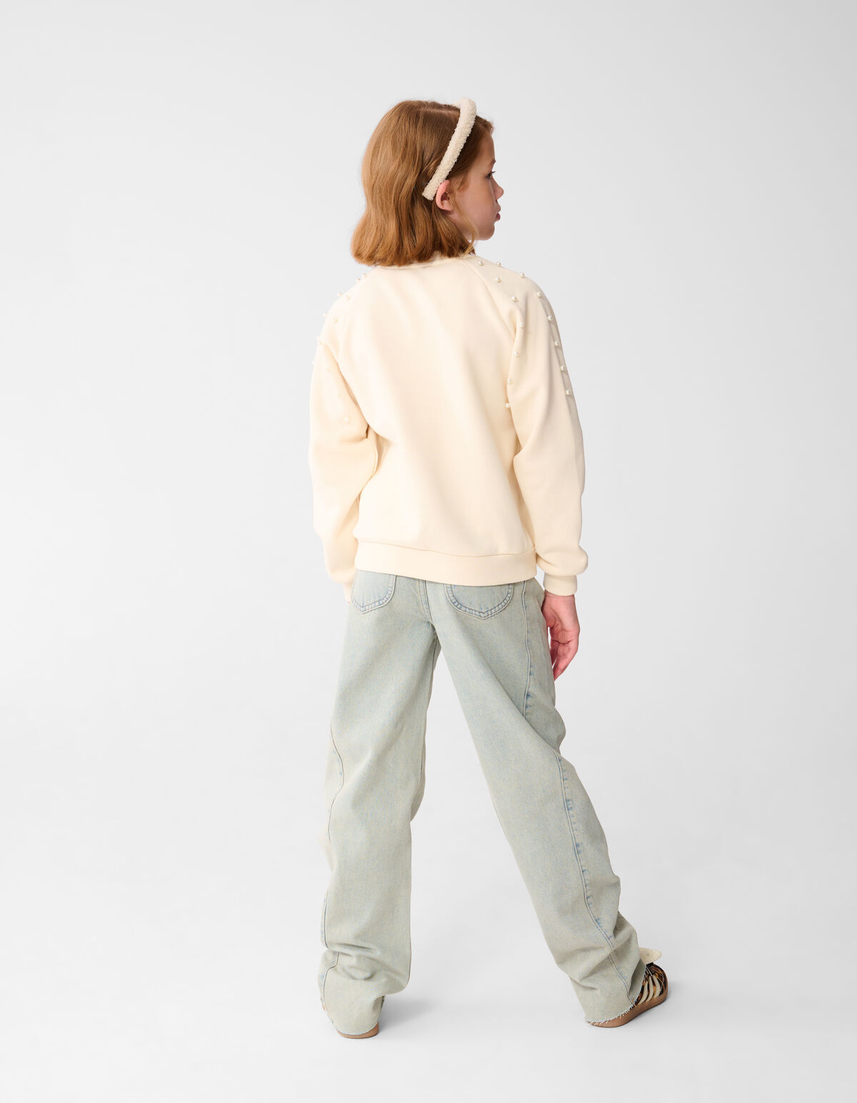 Parel Sweater Gebrochen Wei&szlig; SHOEBY GIRLS