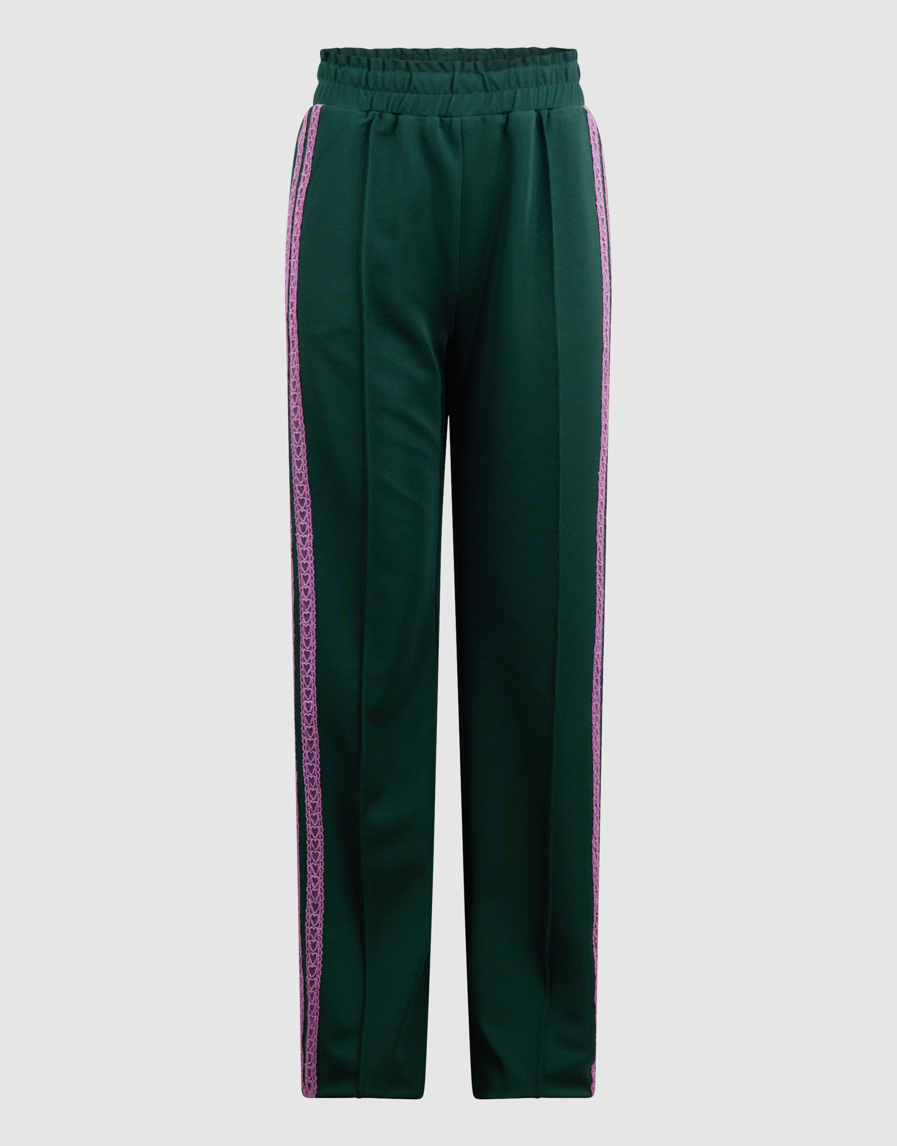 Sportliche Hose mit weitem Bein Dunkelgr&uuml;n SHOEBY GIRLS