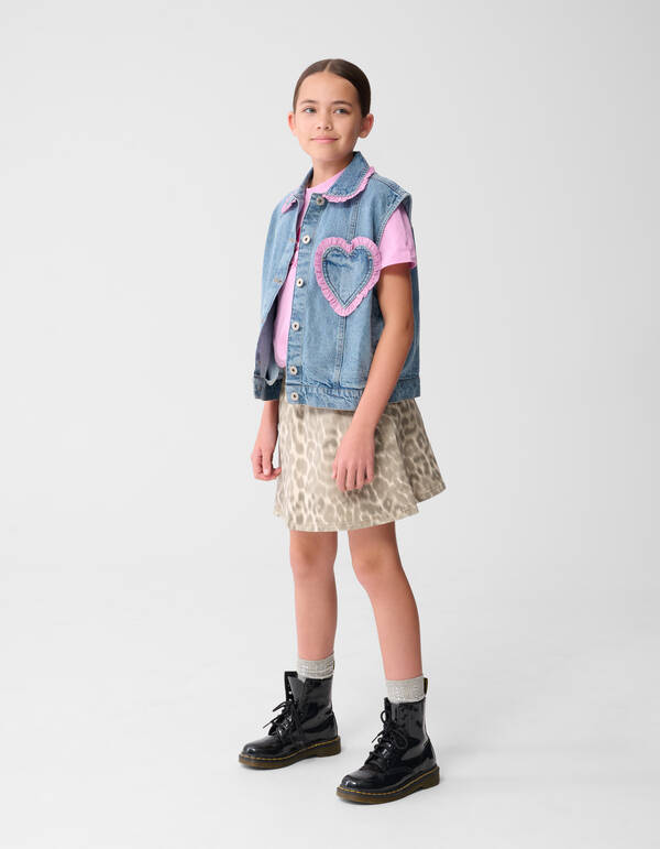 Denim Heart Weste Blau SHOEBY GIRLS