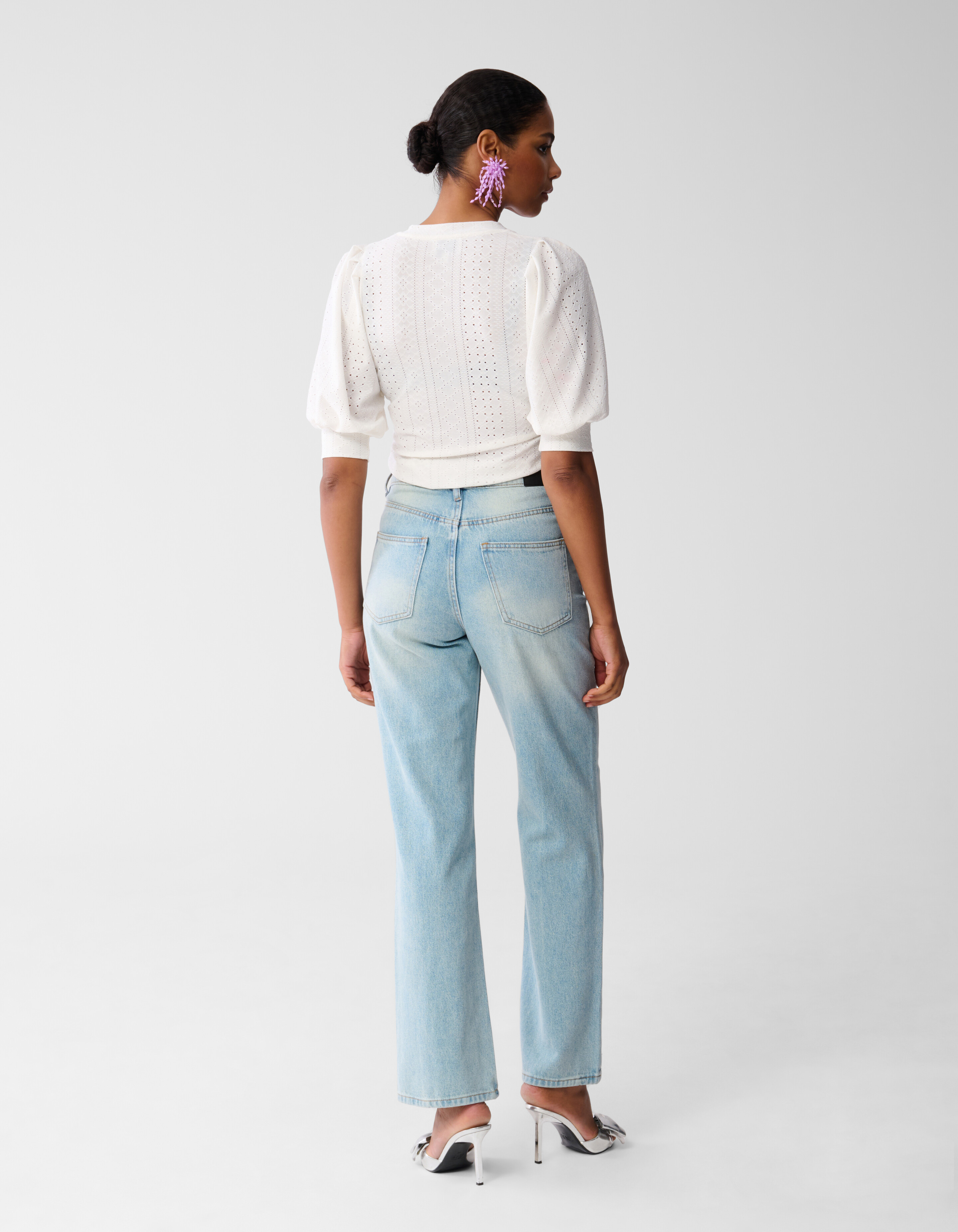 Besticktes Top Off White SHOEBY WOMEN