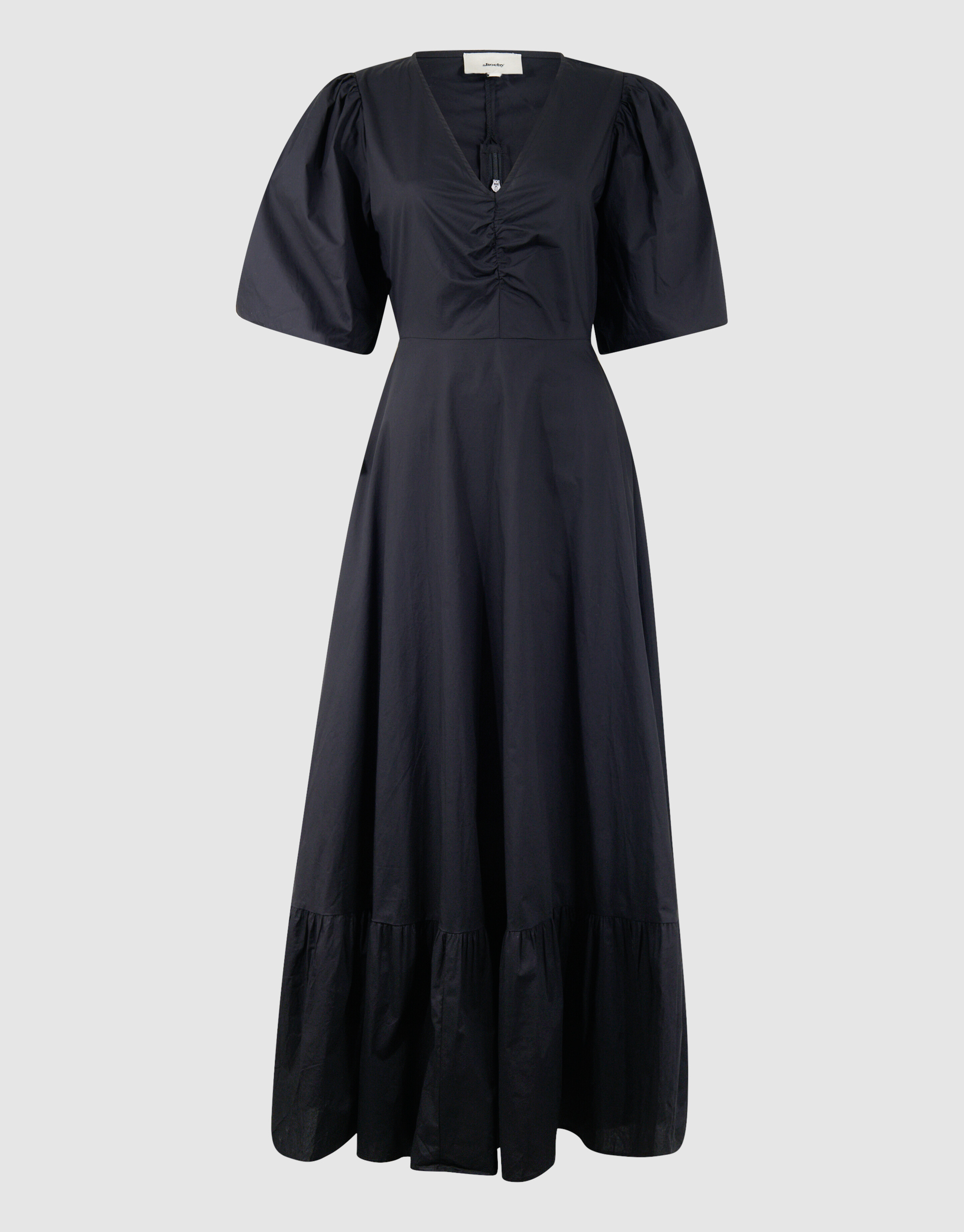 Popeline Maxi Kleid Schwarz SHOEBY WOMEN