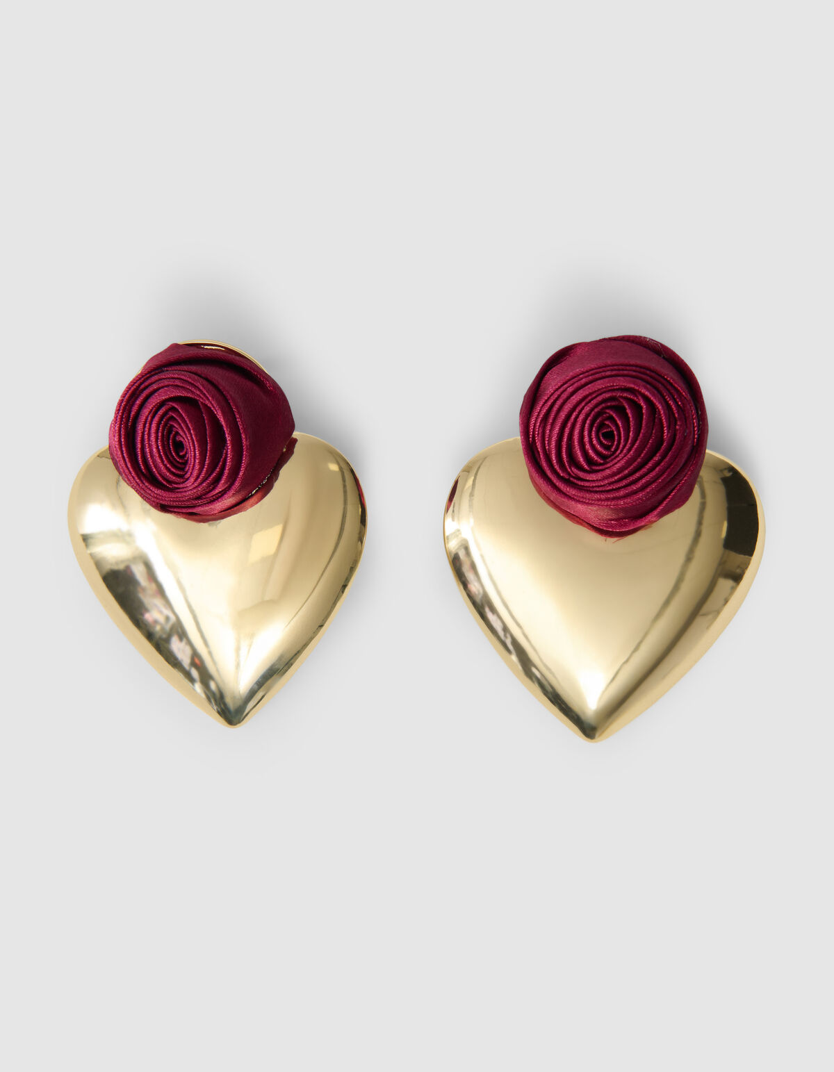 Rose Herz Ohrringe Gold SHOEBY ACCESSOIRES