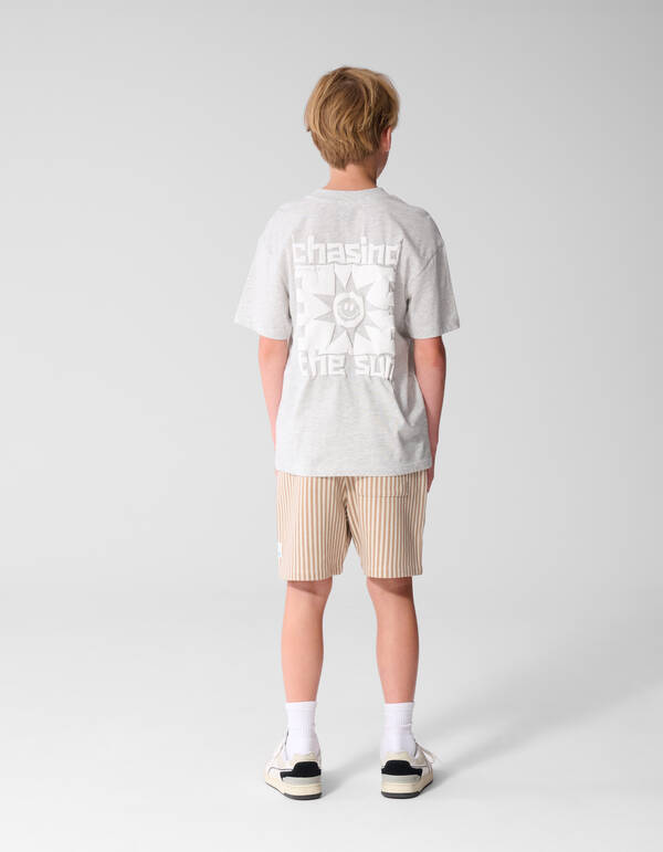 Chasing Artwork T-Shirt Hellgrau SHOEBY BOYS