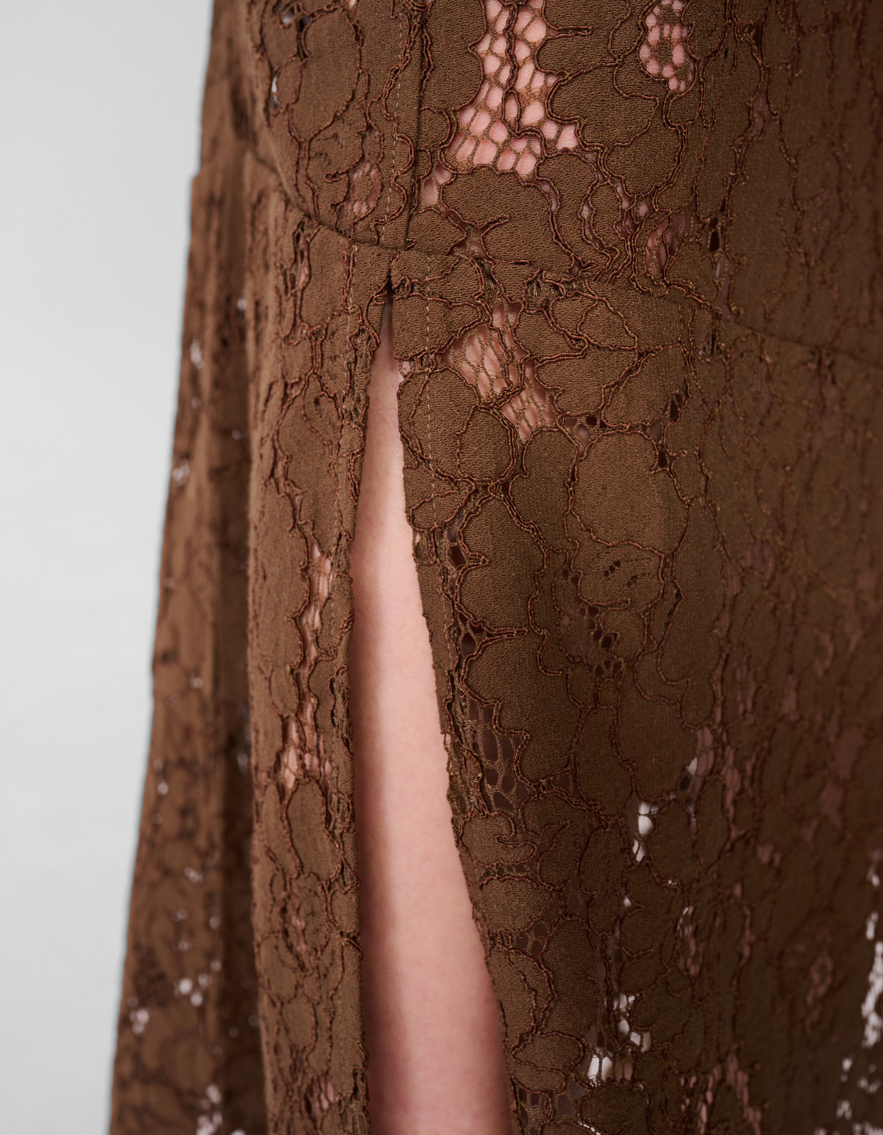 Kanten Maxi Rock Braun SHOEBY WOMEN