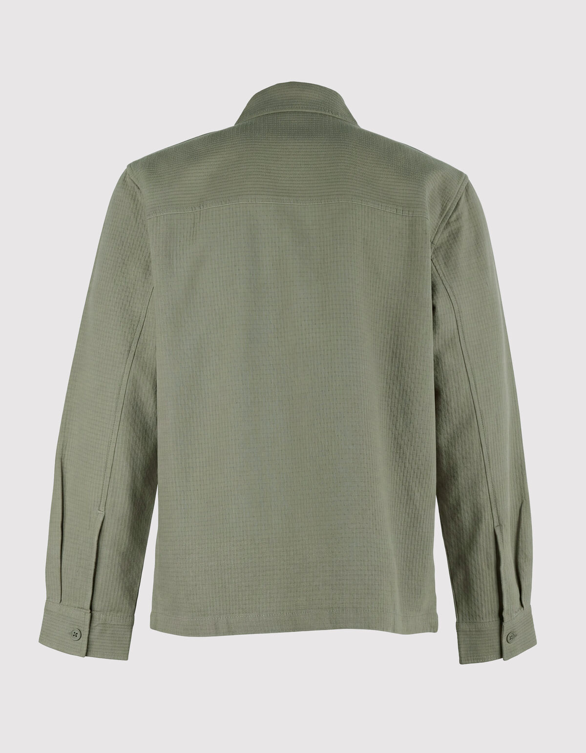 Block-Jacquard-Overshirt Gr&uuml;n SHOEBY MEN