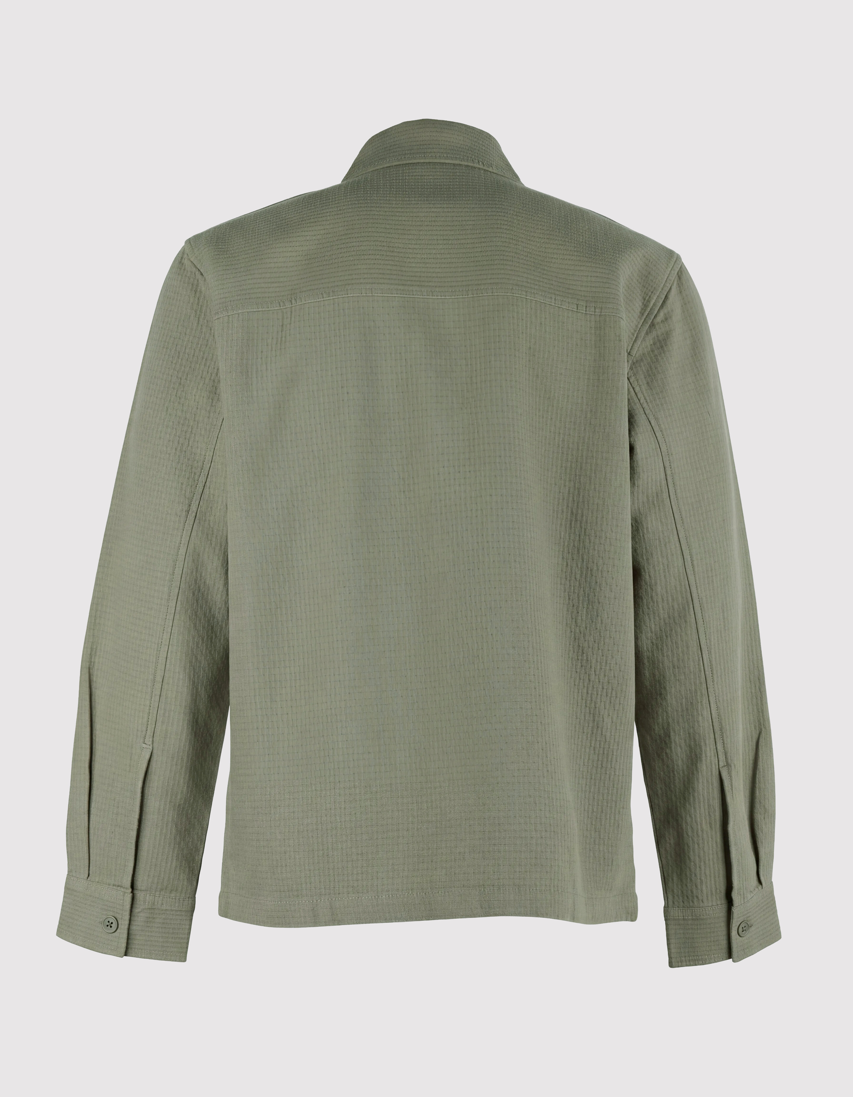 Block-Jacquard-Overshirt Gr&uuml;n SHOEBY MEN