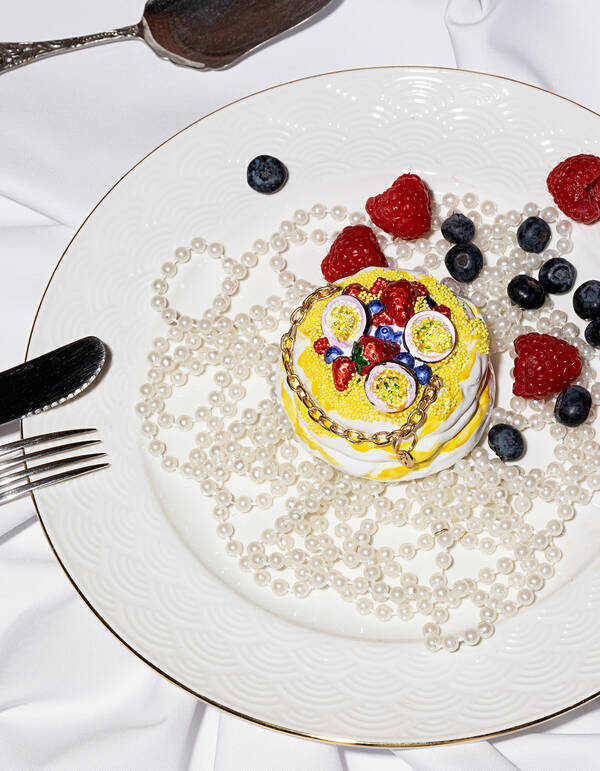 Pavlova Weihnachtskugel Mehrfarbig By Fred SHOEBY ACCESSOIRES