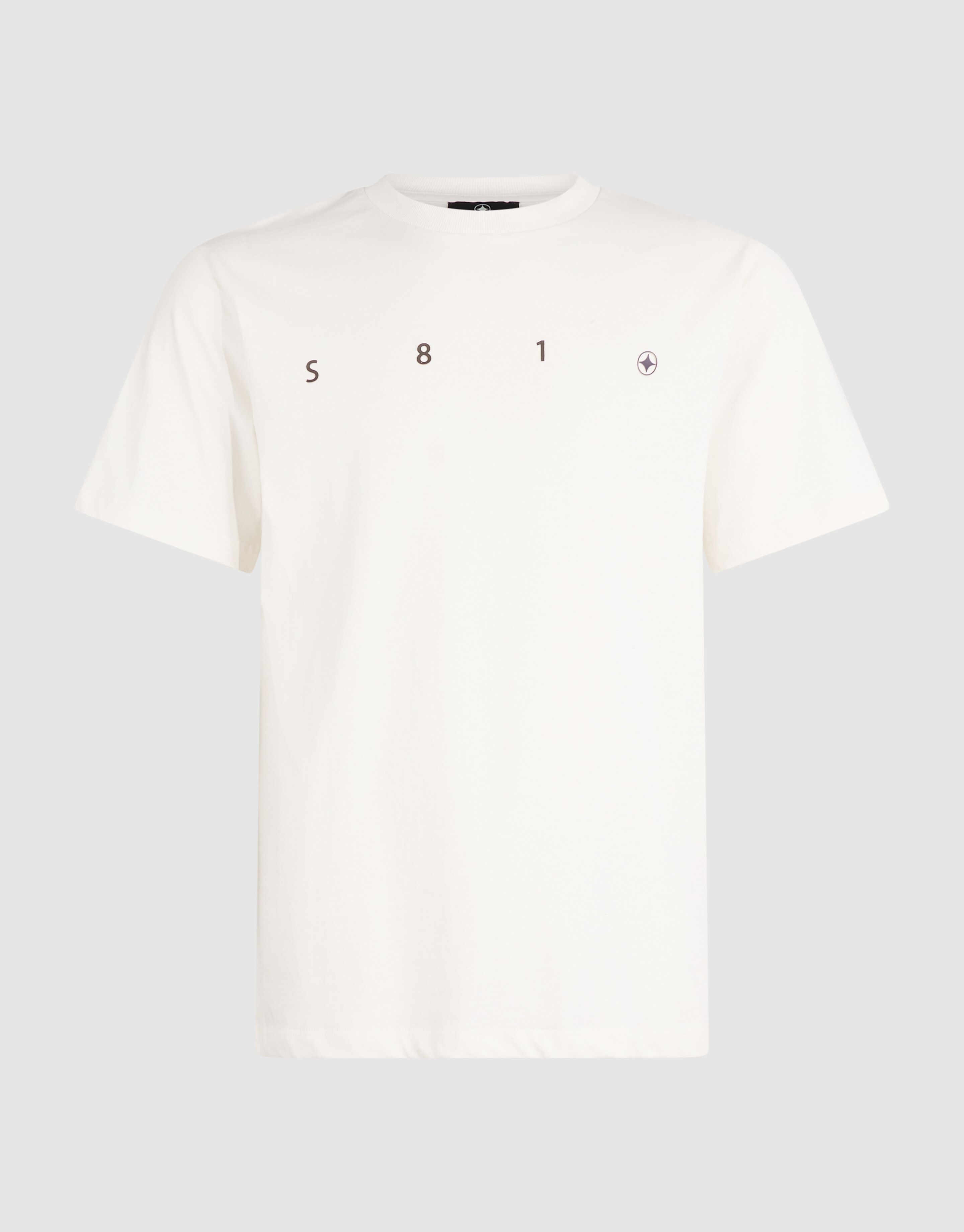 Minimal Artwork T-Shirt Gebrochen Wei&szlig; SHOEBY MEN