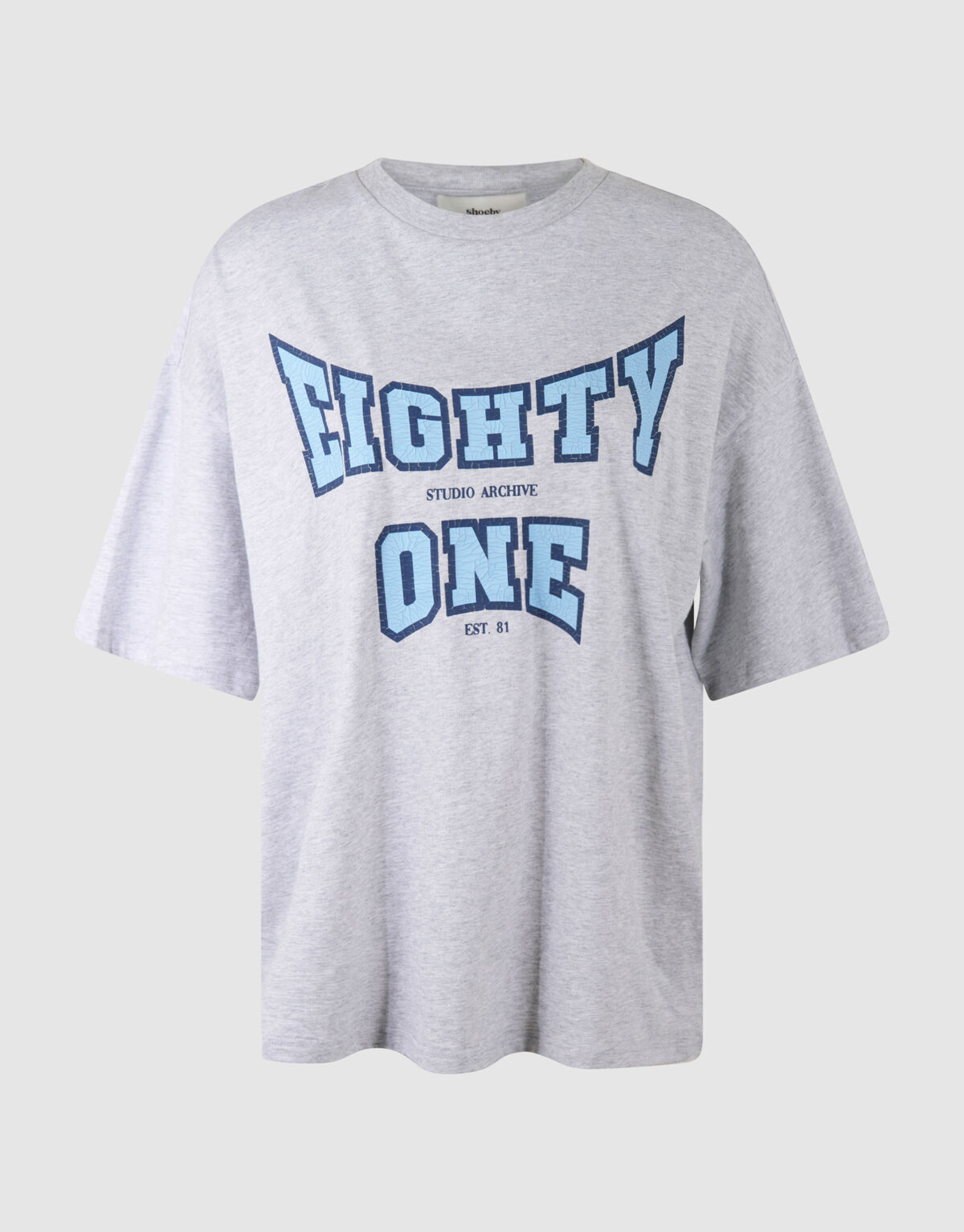 Eighty One Artwork T-Shirt Hellgrau SHOEBY WOMEN