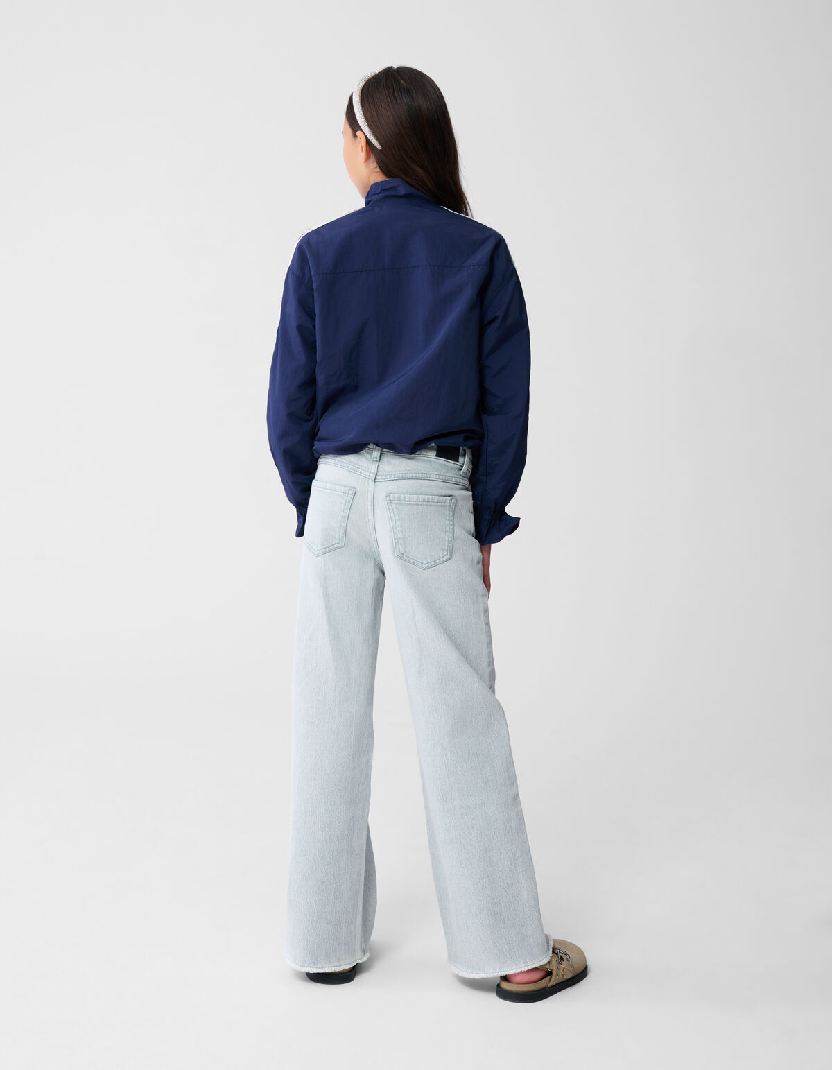 Weite Jeans in Hellgrau SHOEBY GIRLS