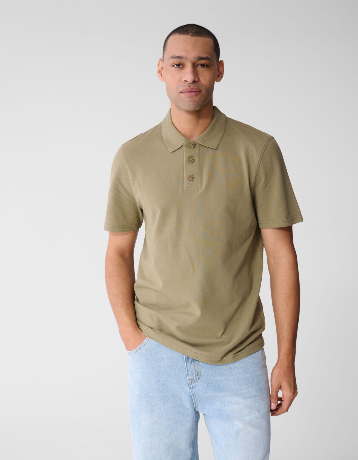 Strick-Polo Khaki SHOEBY MEN