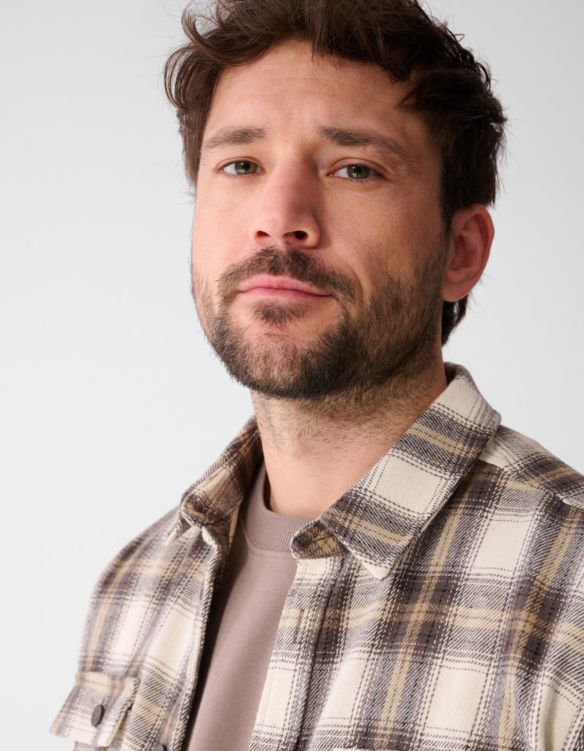 Ruiten Hemd Hellbraun SHOEBY MEN