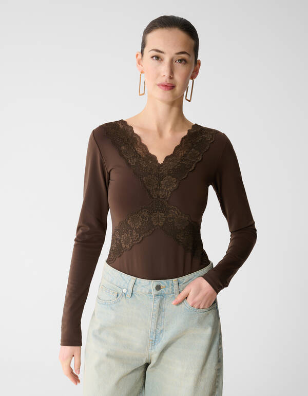 Kanten Mix Body Bruin SHOEBY WOMEN