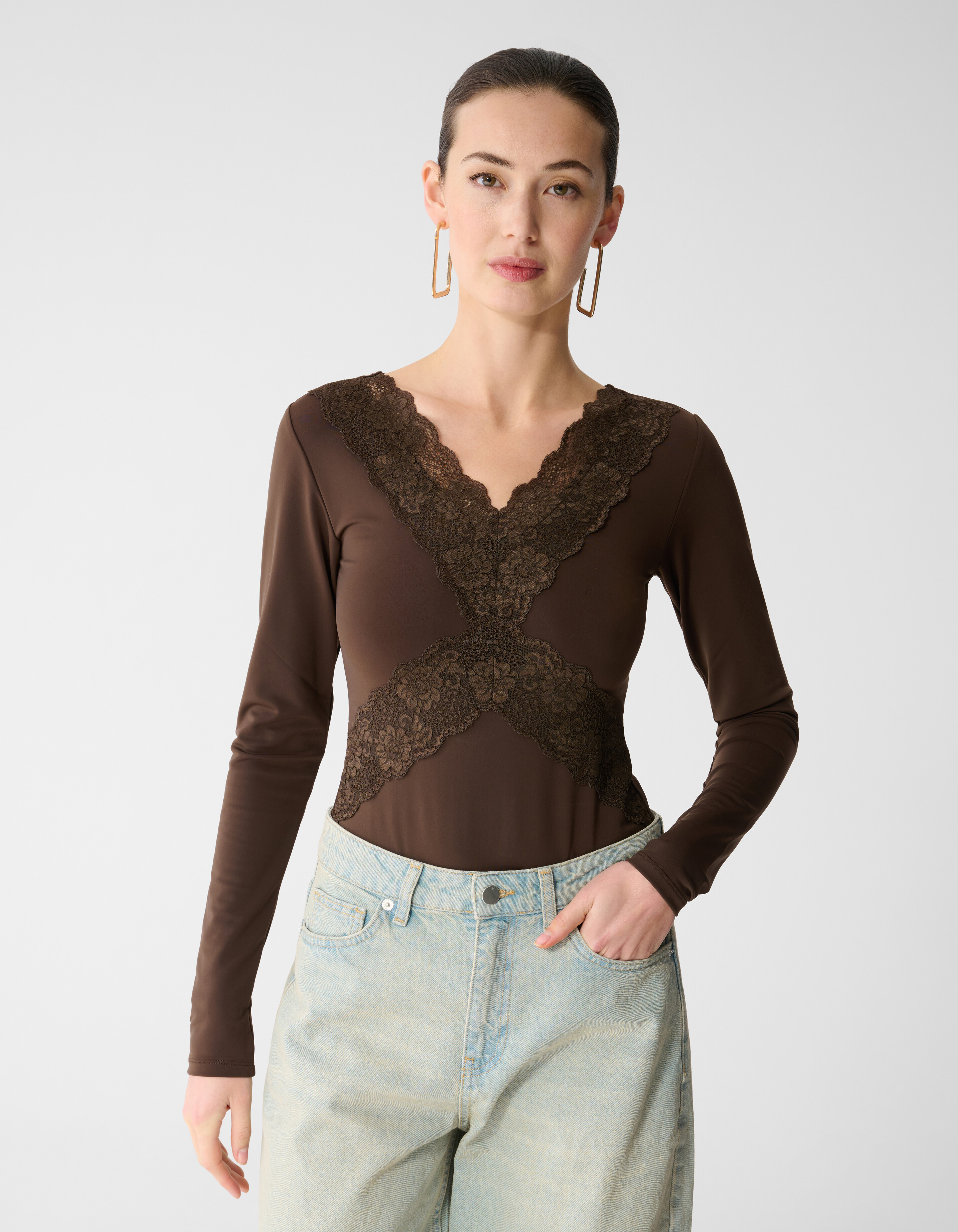 Kanten Mix Body Bruin SHOEBY WOMEN