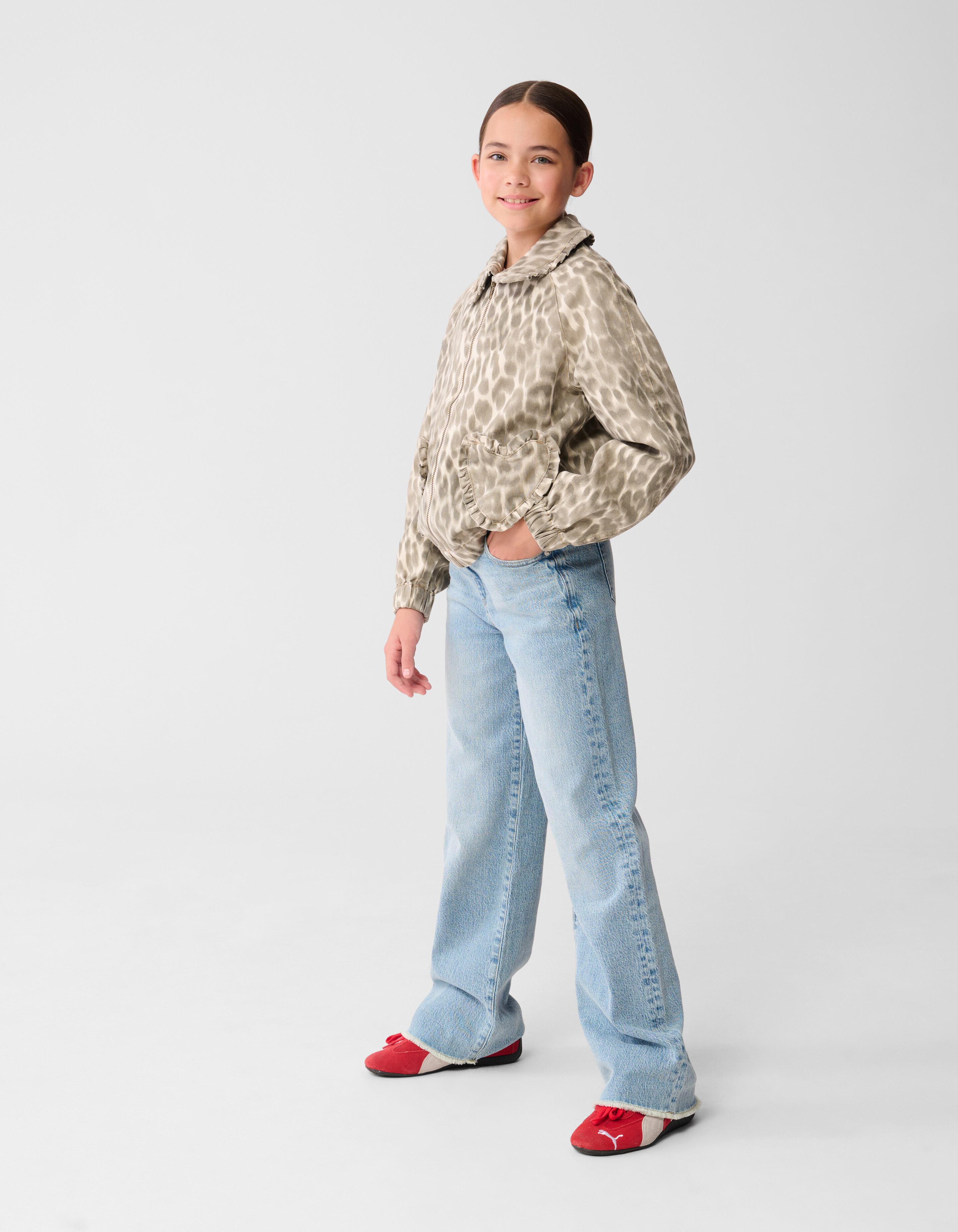 Leopard Herz Jack Hellbraun SHOEBY GIRLS