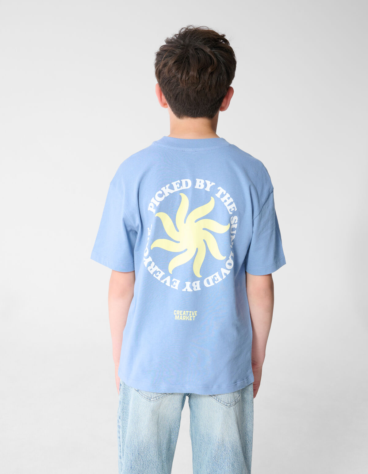 Market Artwork T-Shirt Blau SHOEBY BOYS