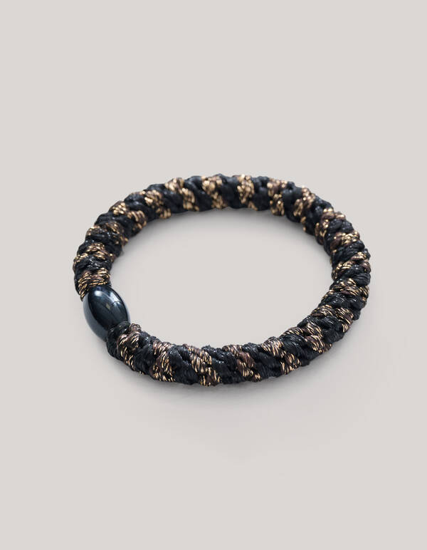 Lurex-Haargummi Schwarz/Braun SHOEBY ACCESSOIRES