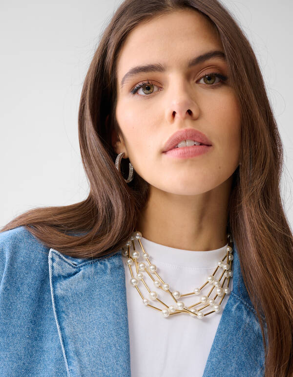 &Uuml;bergro&szlig;er Denim-Blazer Mediumstone SHOEBY WOMEN