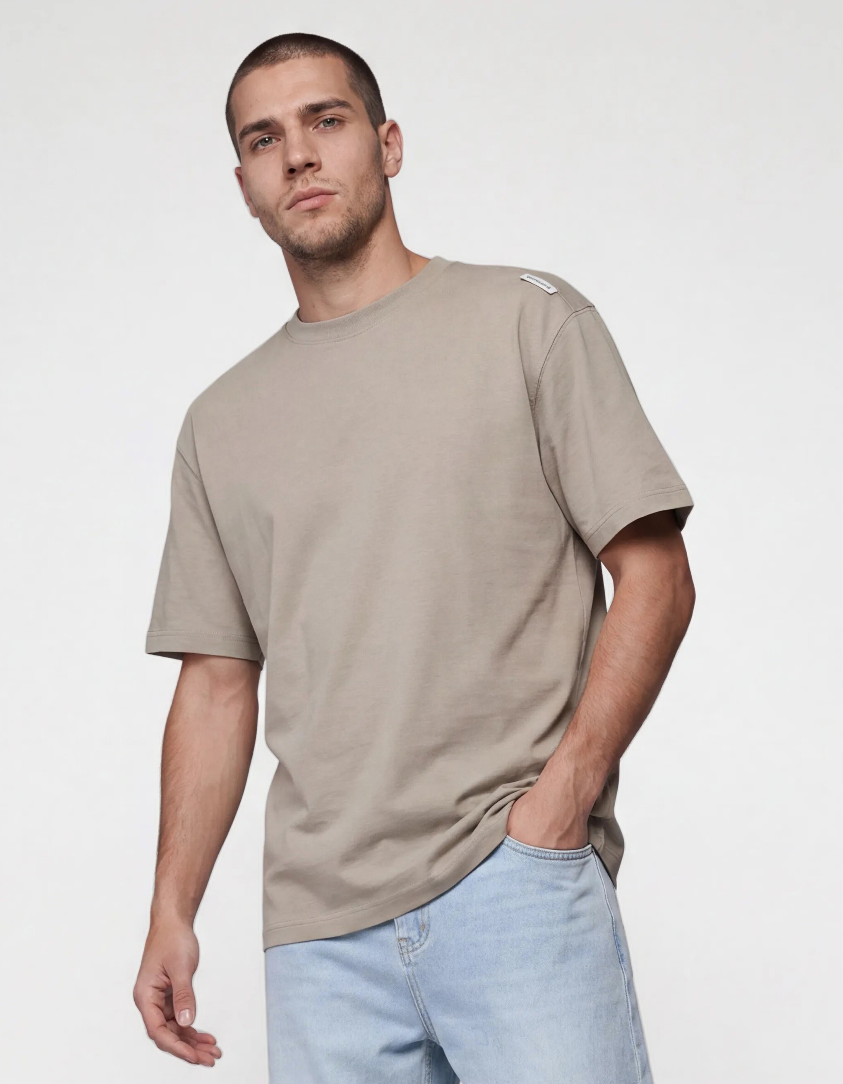 T-Shirt mit Aufdruck Hellgr&uuml;n SHOEBY MEN