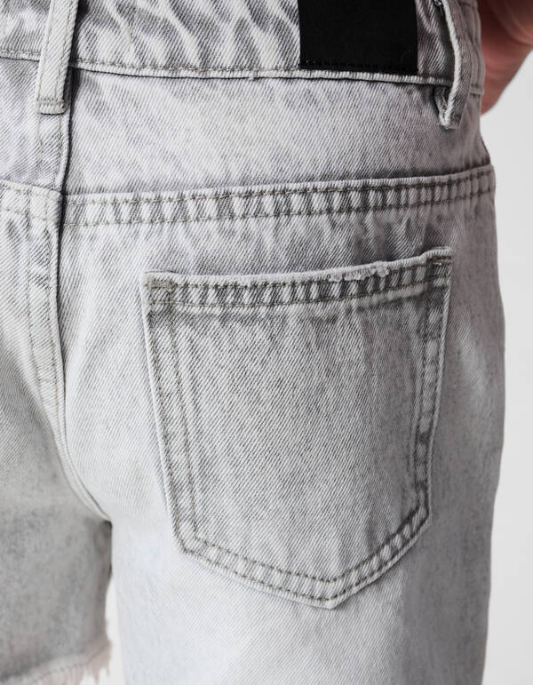 Destroy Denim Shorts Hellgrau SHOEBY GIRLS