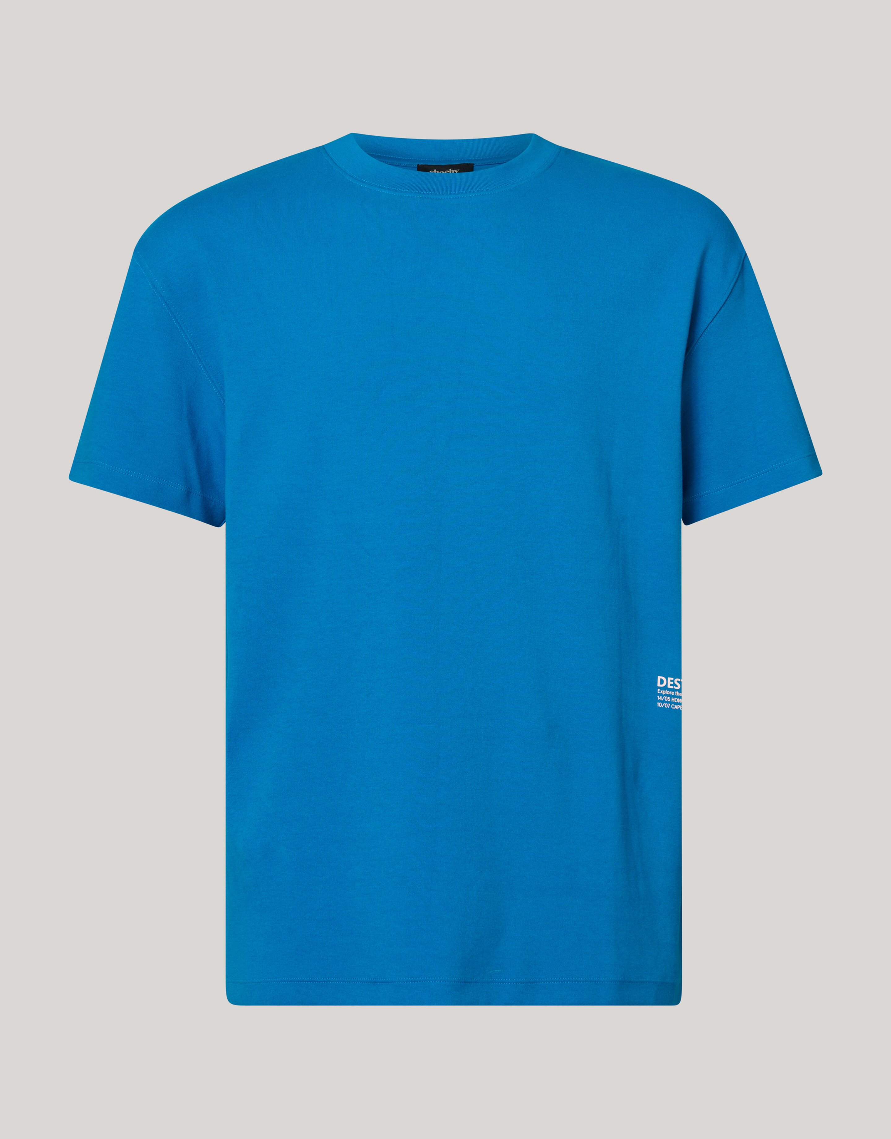 Basic T-shirt Blau SHOEBY MEN