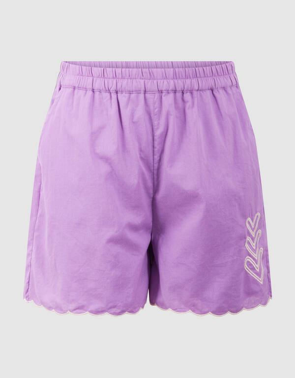 Herz Stickerei Kurz Lila SHOEBY GIRLS